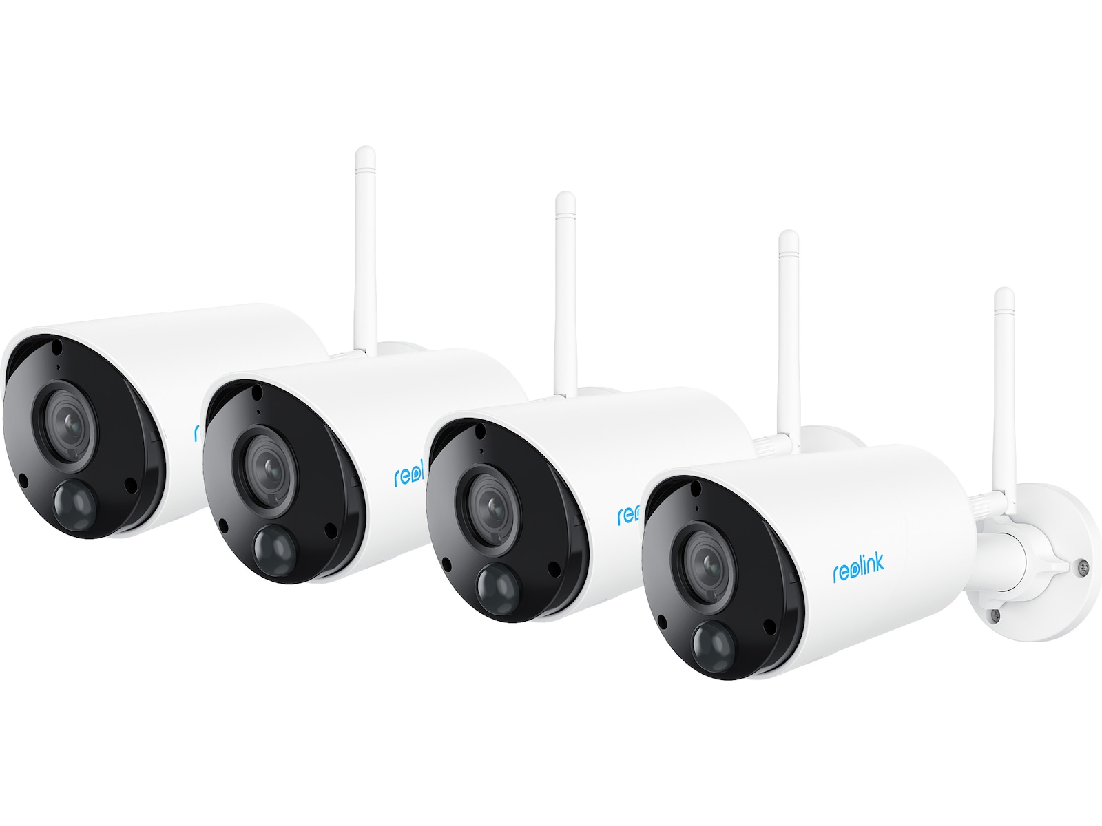 Reolink Argus Eco trådløst utendørs overvåkingskamera 4-pack Overvåkningskameraer