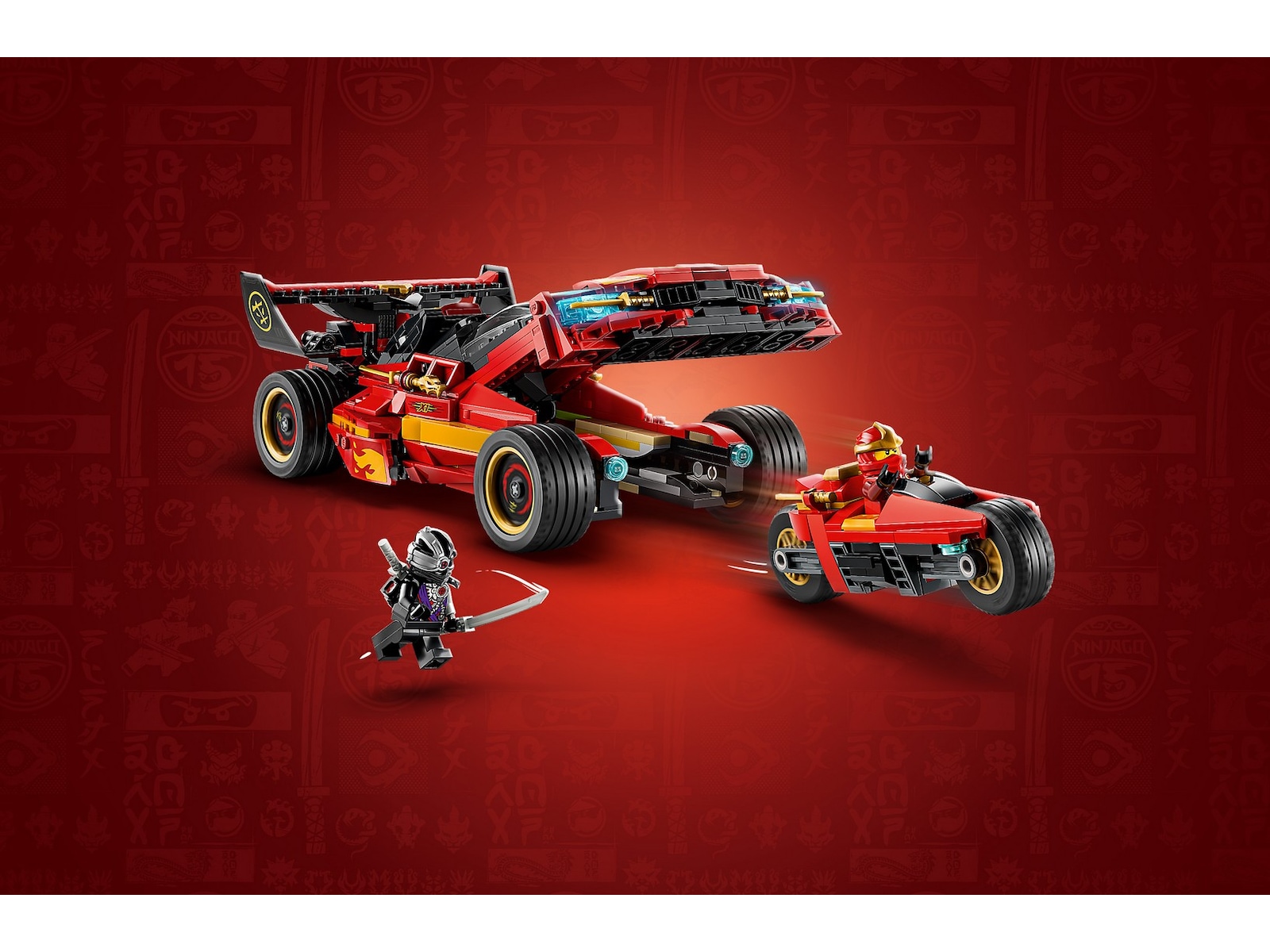 LEGO Ninjago 15-årsjubileumsutgaven av Kais X-1 ninjabil 71867 LEGO