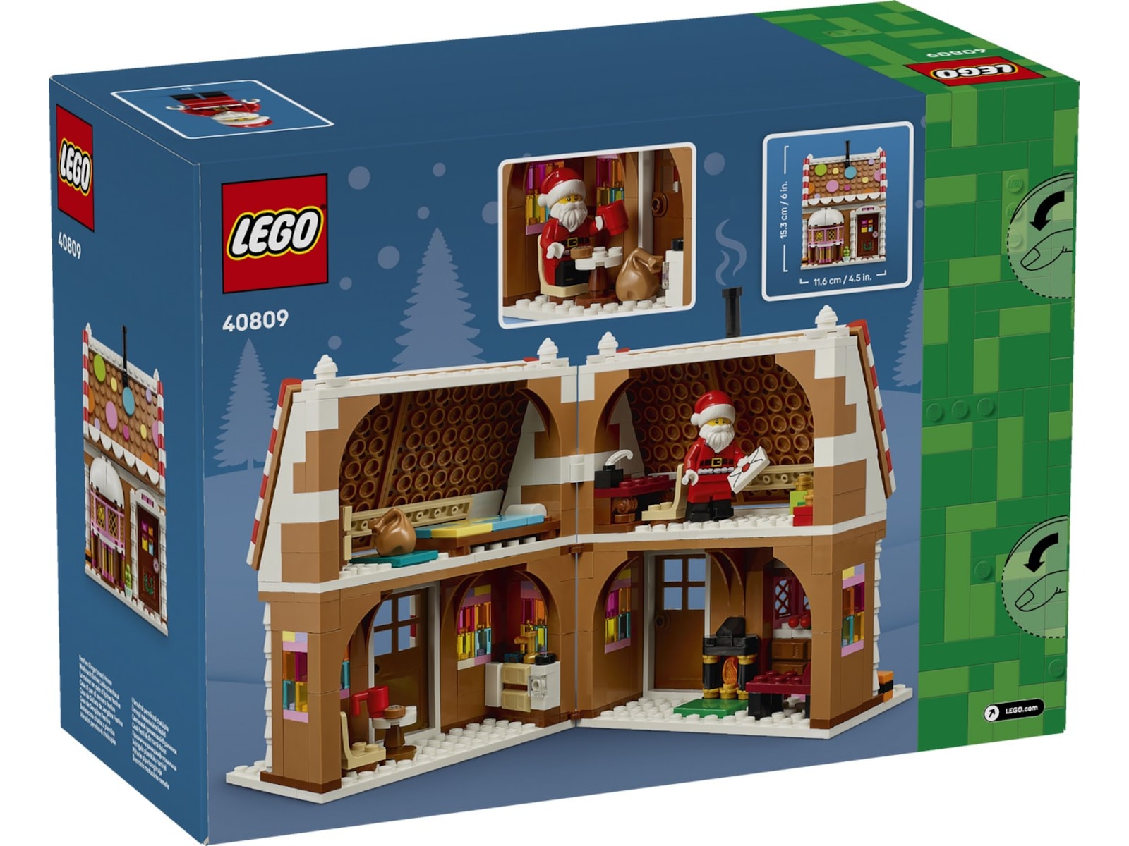 LEGO Iconic Julepyntet pepperkakehus 40809 LEGO