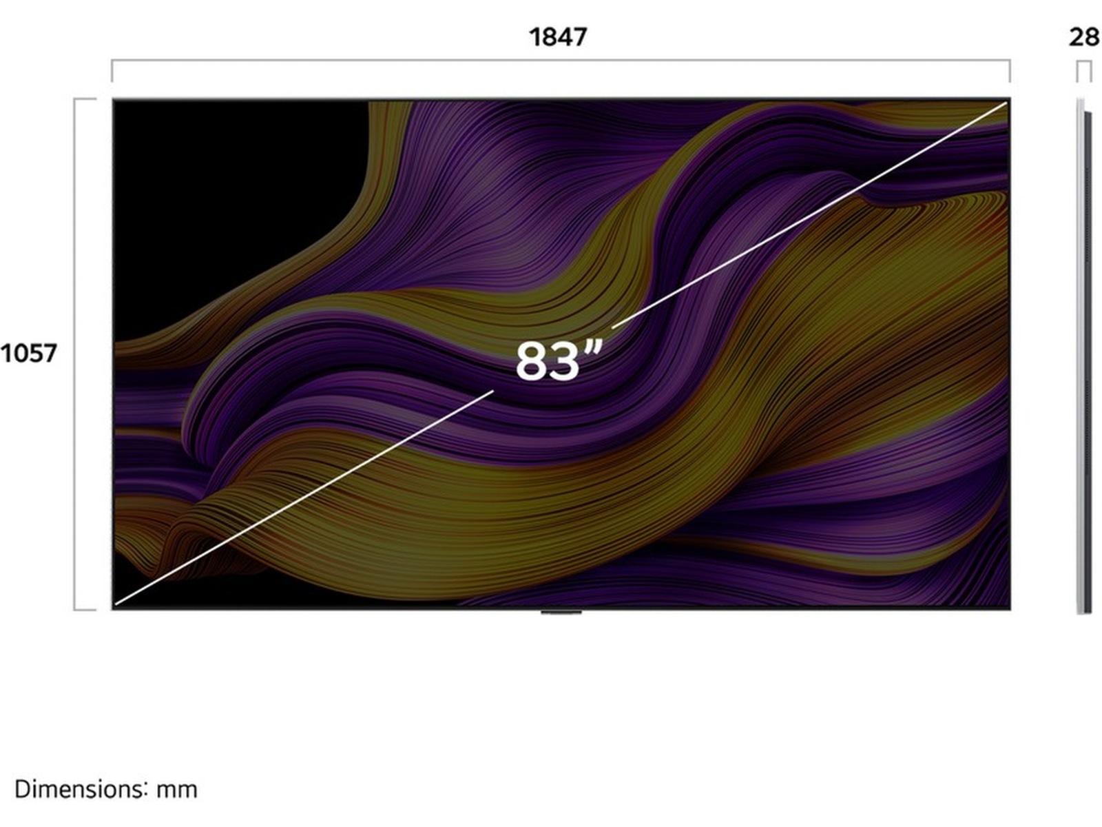 LG 83" G5 AI 4K OLED Smart TV (2025) 20 - 49 tommer TV