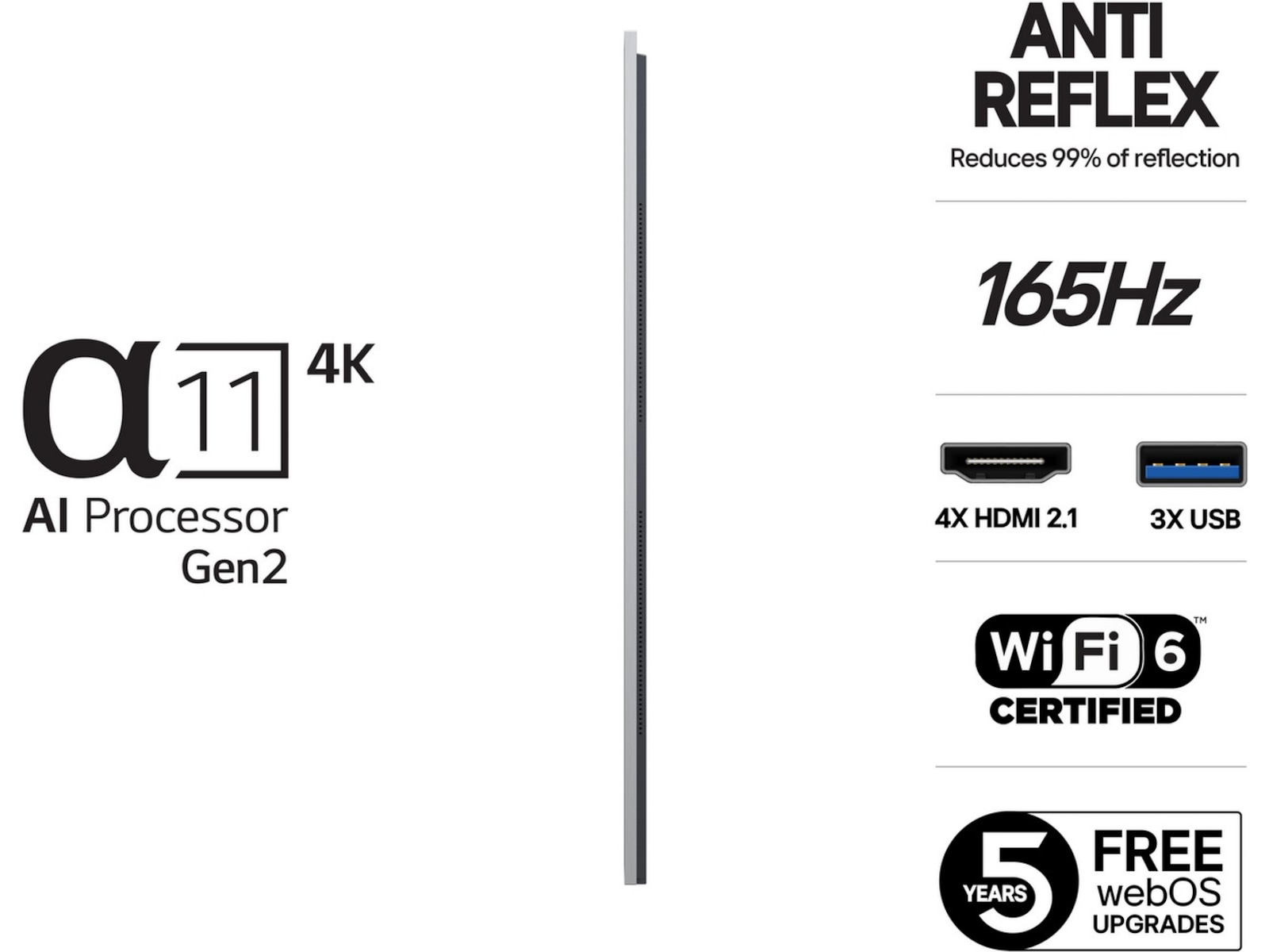 LG 77" G5 AI 4K OLED Smart TV (2025) 20 - 49 tommer TV