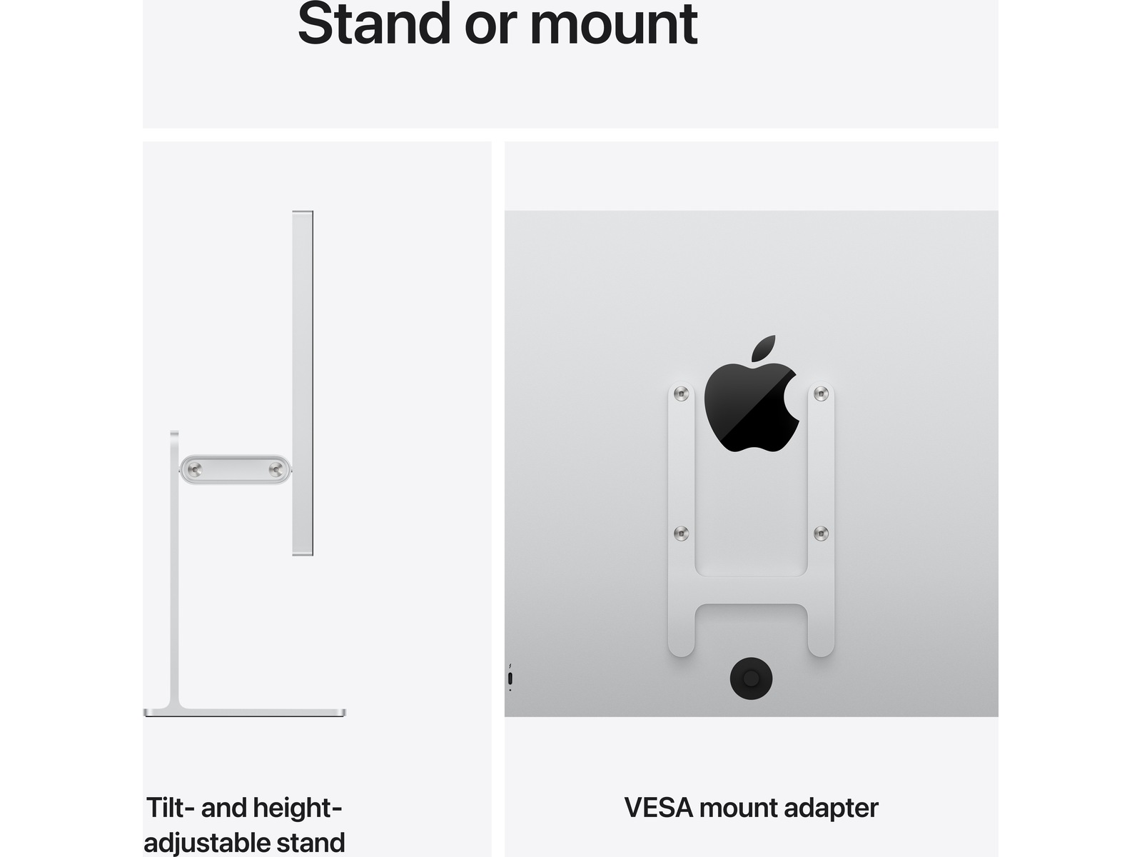Apple Studio Display XDR (2026) Nano-Texture Glass - VESA-feste (uten stativ) Skjermer