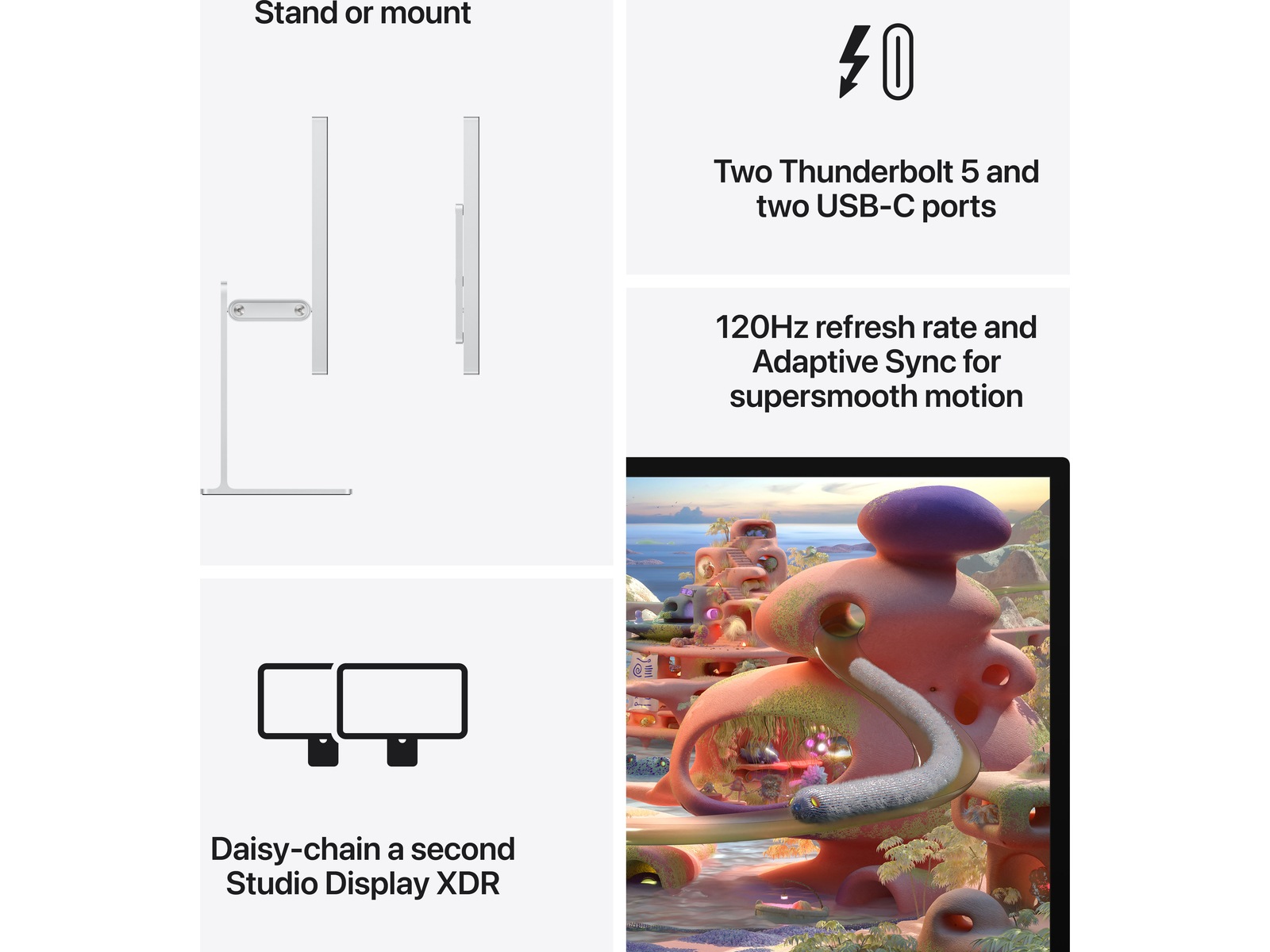 Apple Studio Display XDR (2026) Nano-Texture Glass - VESA-feste (uten stativ) Skjermer