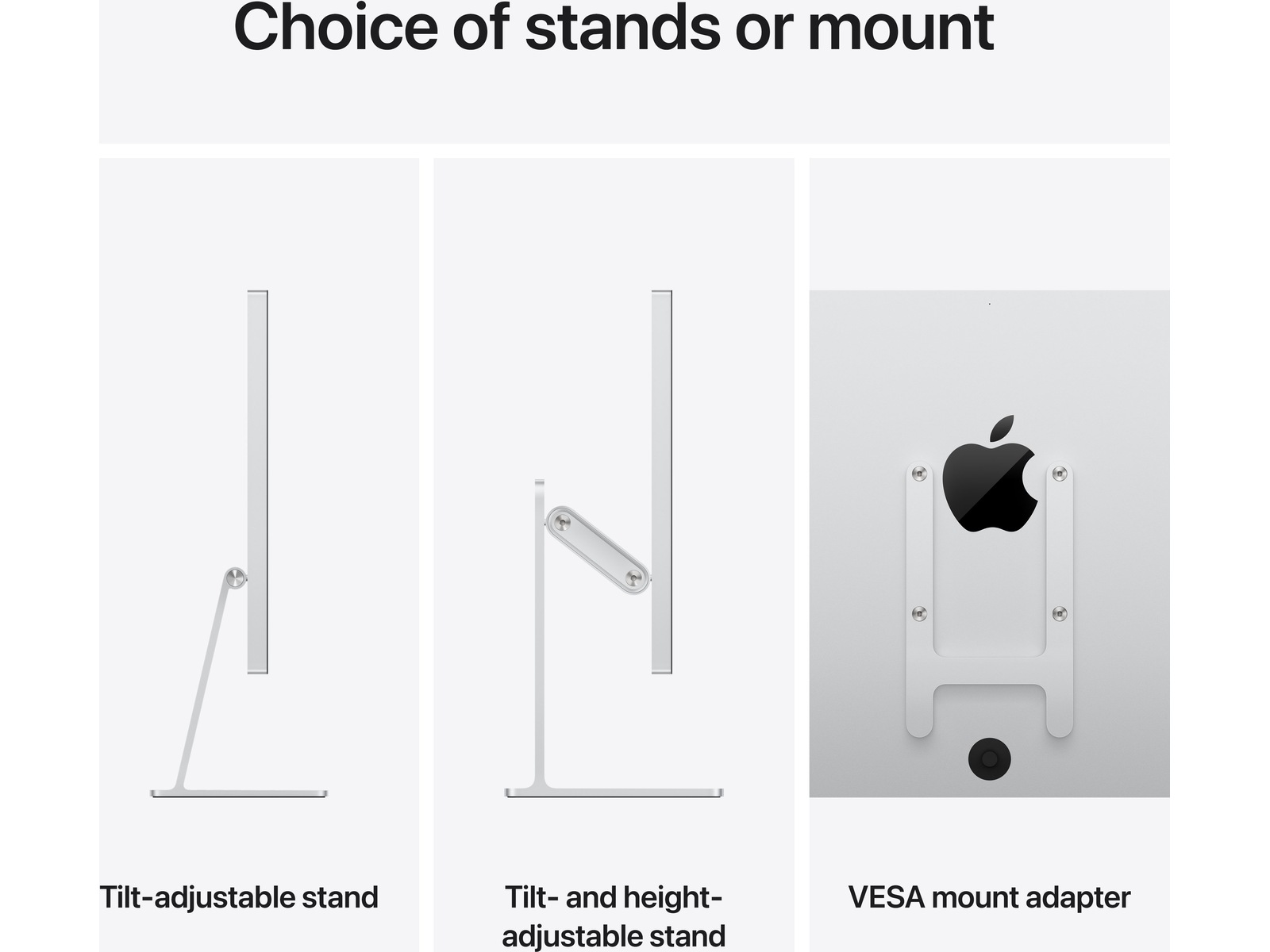 Apple Studio Display (2026) Nano-texture glass - stativ med vinkel- og høydejustering Skjermer