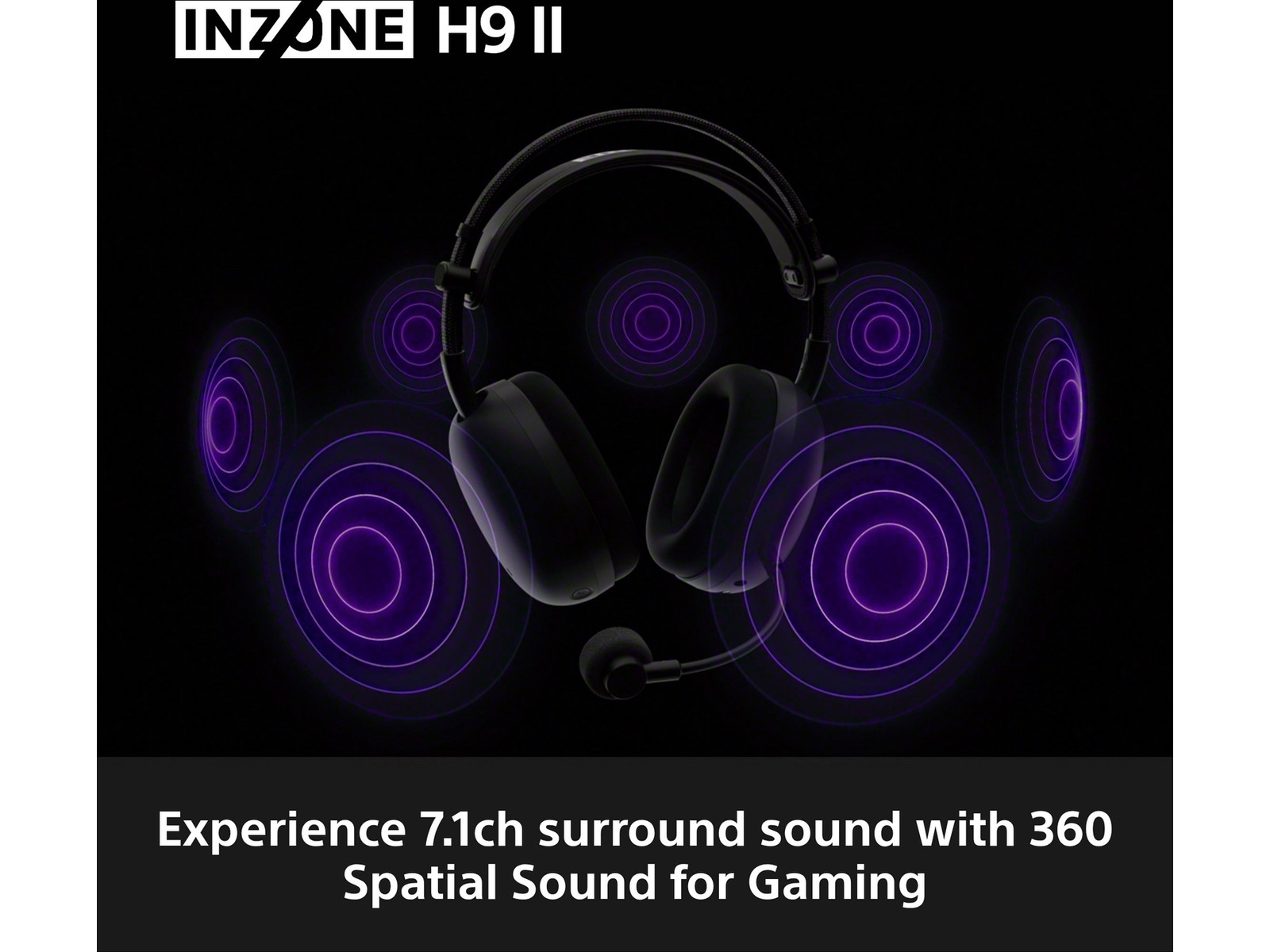 Sony INZONE H9 II Trådløst Støydempende Headset (sort) -B-Grade Demo headset