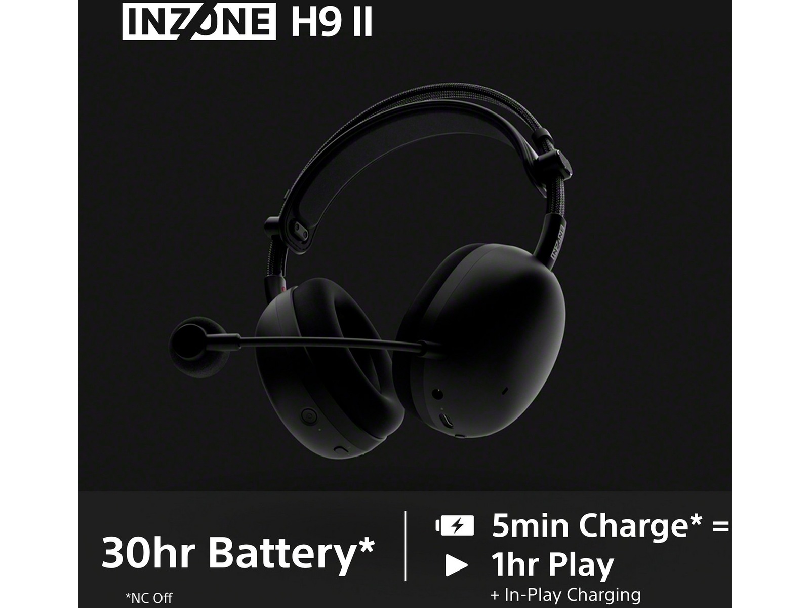 Sony INZONE H9 II Trådløst Støydempende Headset (sort) -B-Grade Demo headset