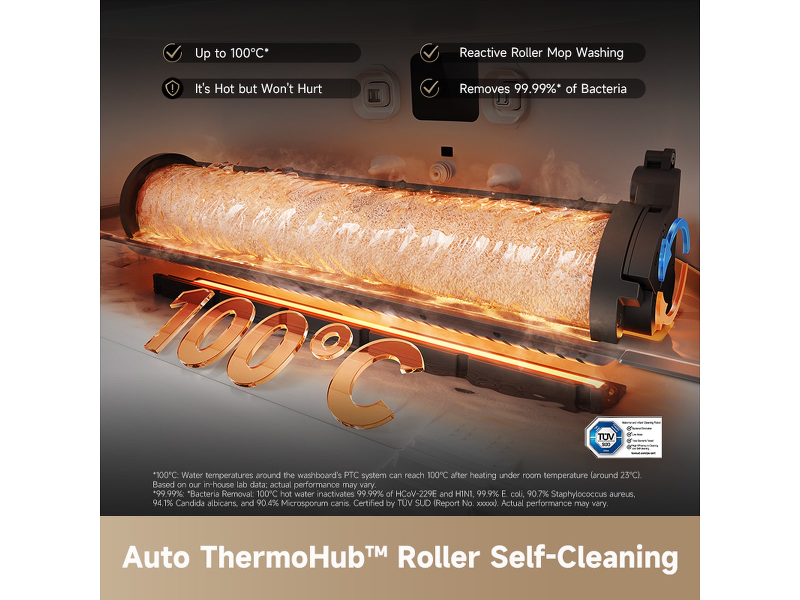 Dreame Aqua10 Ultra Roller Robotstøvsuger (hvit) -B-Grade Demo hjem & fritid