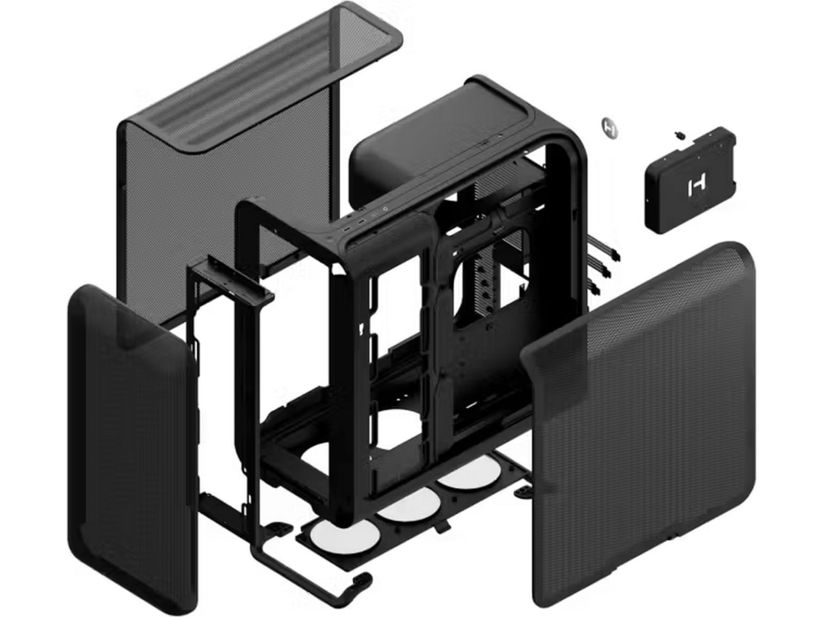 HYTE X50 Air Mid Tower (sort) -B-Grade Demo annet i datautstyr