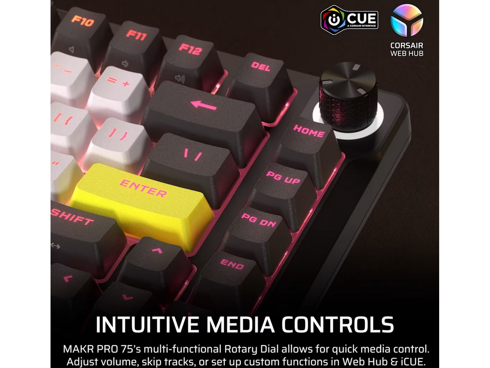 Corsair MAKR PRO 75 gamingtastatur Hall-effekt -B-Grade Demo tastatur