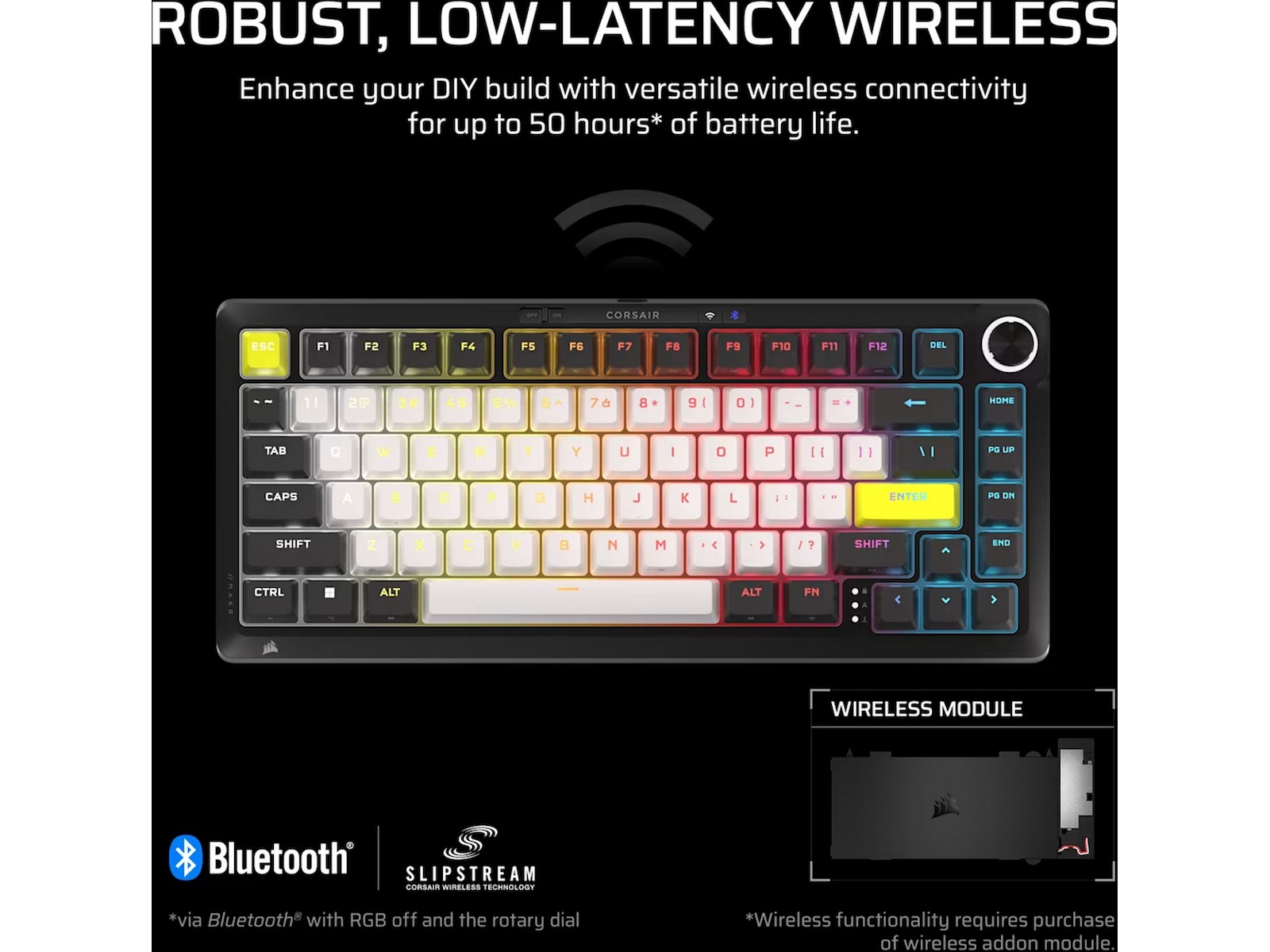 Corsair MAKR PRO 75 gamingtastatur Hall-effekt -B-Grade Demo tastatur