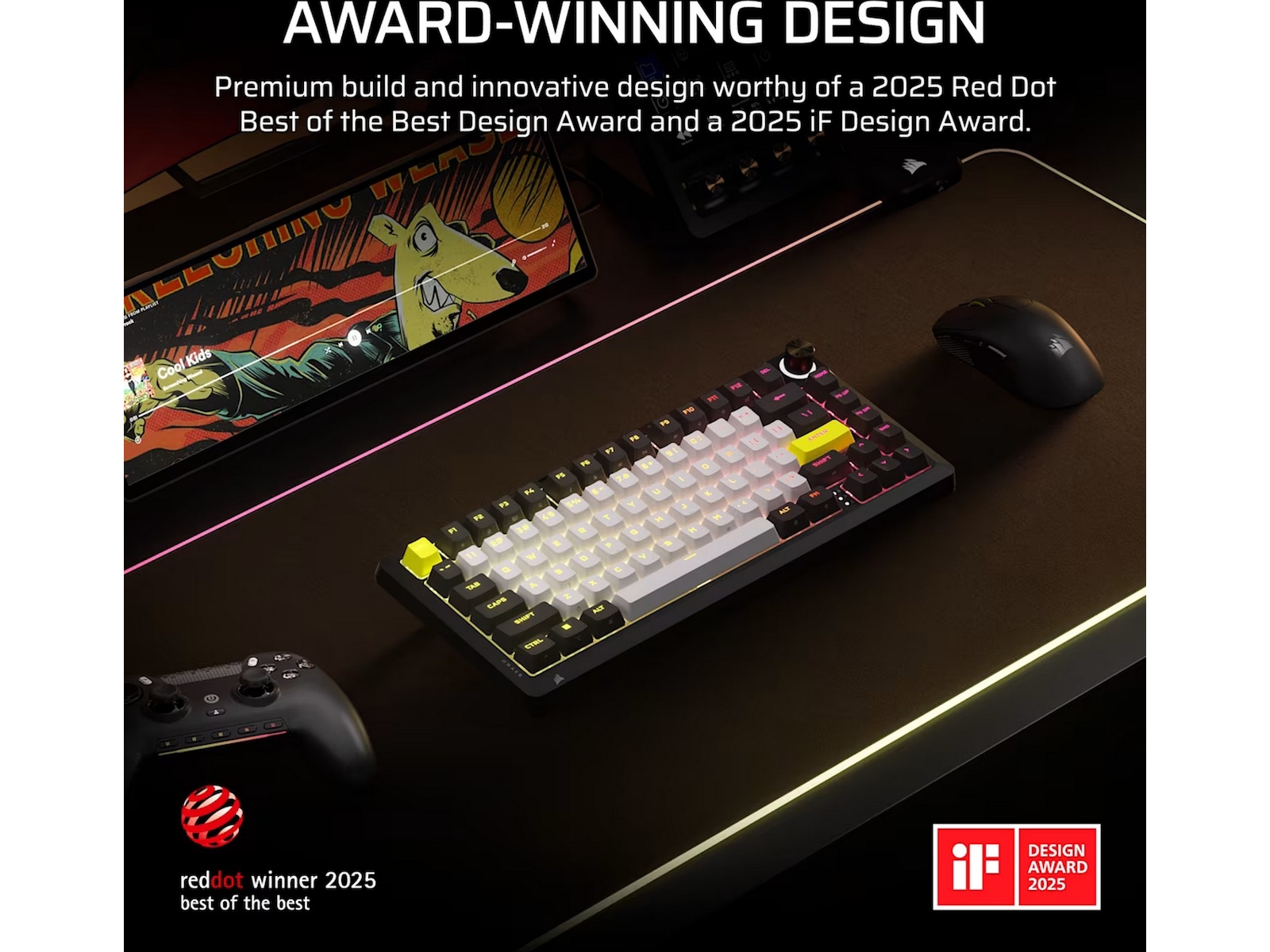 Corsair MAKR PRO 75 gamingtastatur Hall-effekt -B-Grade Demo tastatur