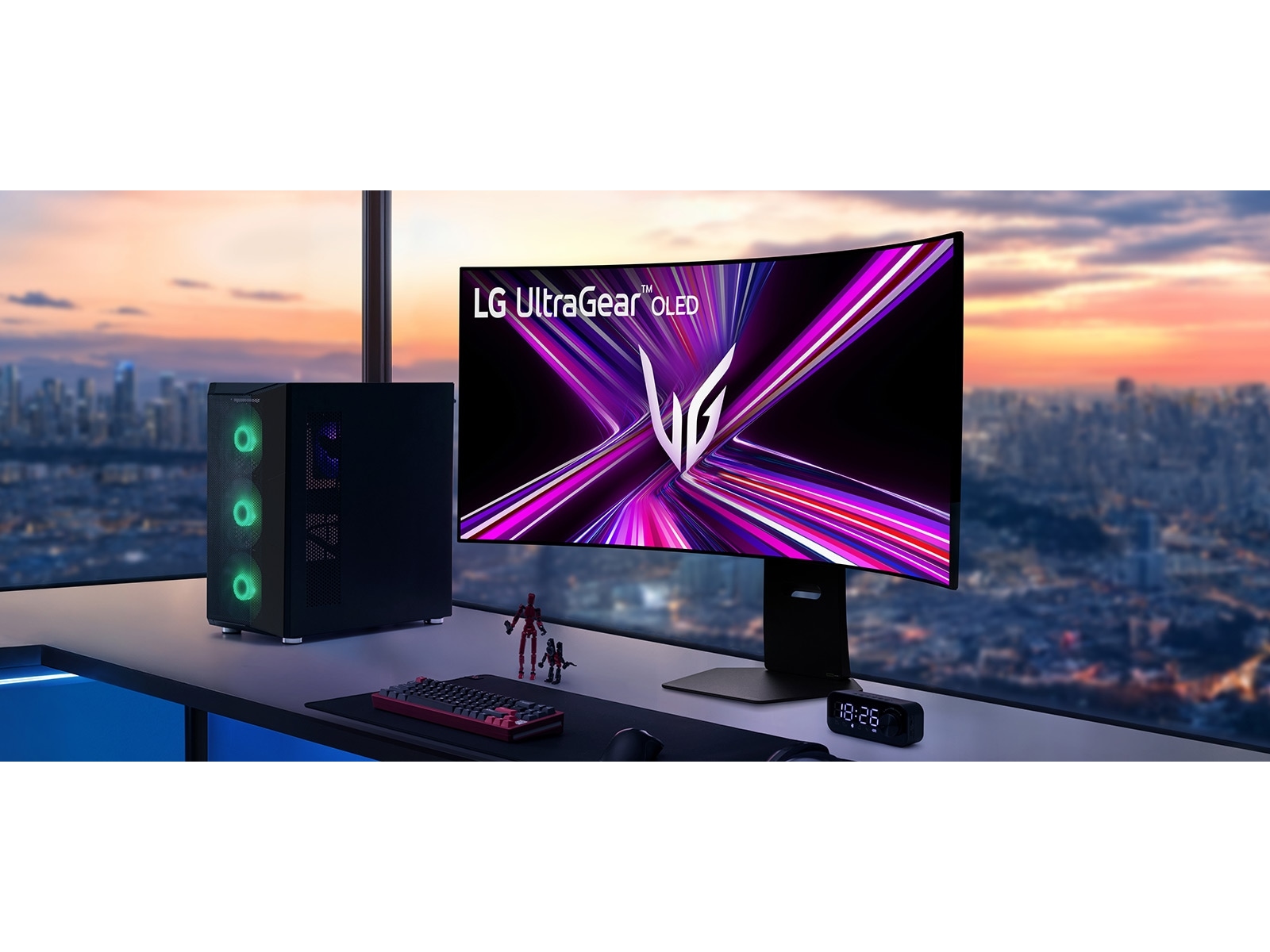 LG 45" UltraGear curved gamingskjerm 45GX950A -B-Grade Demo skjermer