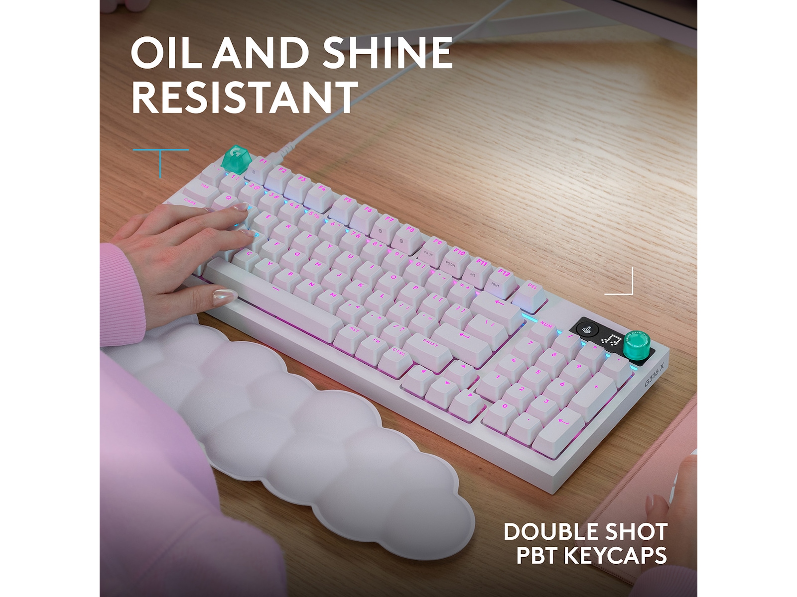 Logitech G316 X 98 Gamingtastatur (hvit) Gamingtastatur