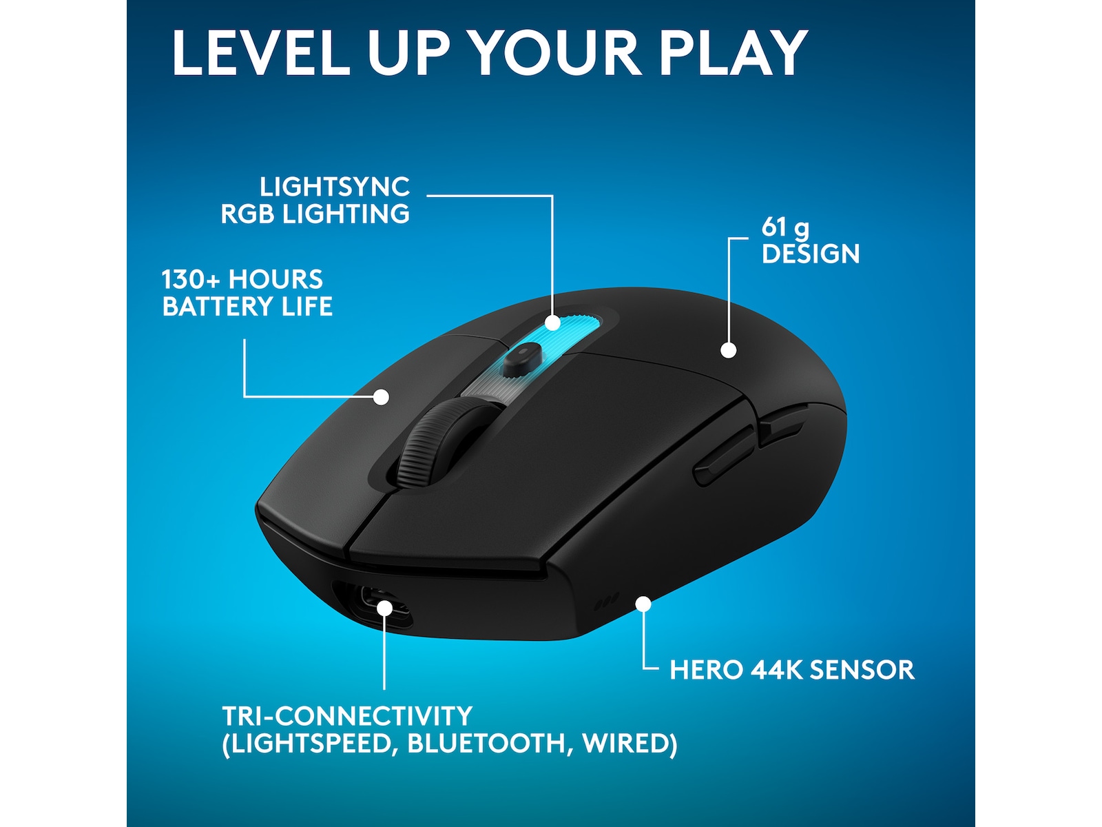 Logitech G305 X SUPERLIGHT Trådløs Gamingmus (sort) Gamingmus