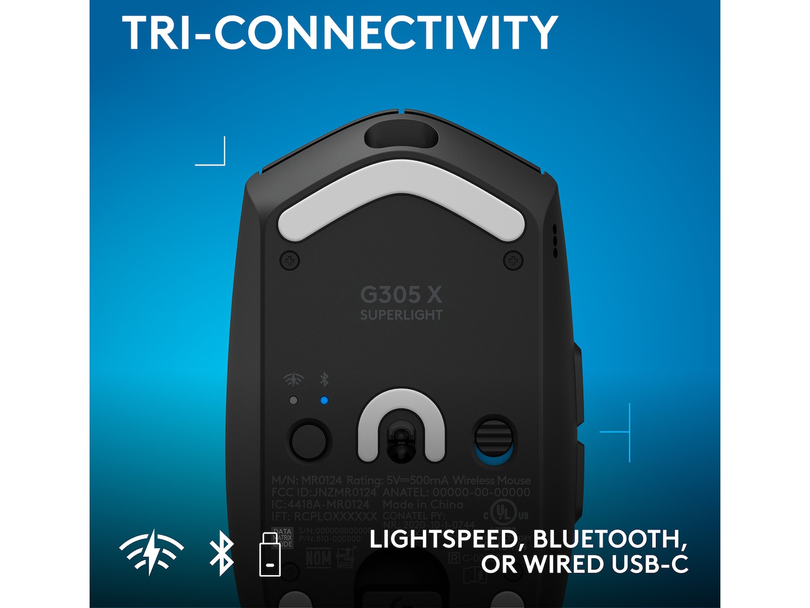 Logitech G305 X SUPERLIGHT Trådløs Gamingmus (sort) Gamingmus