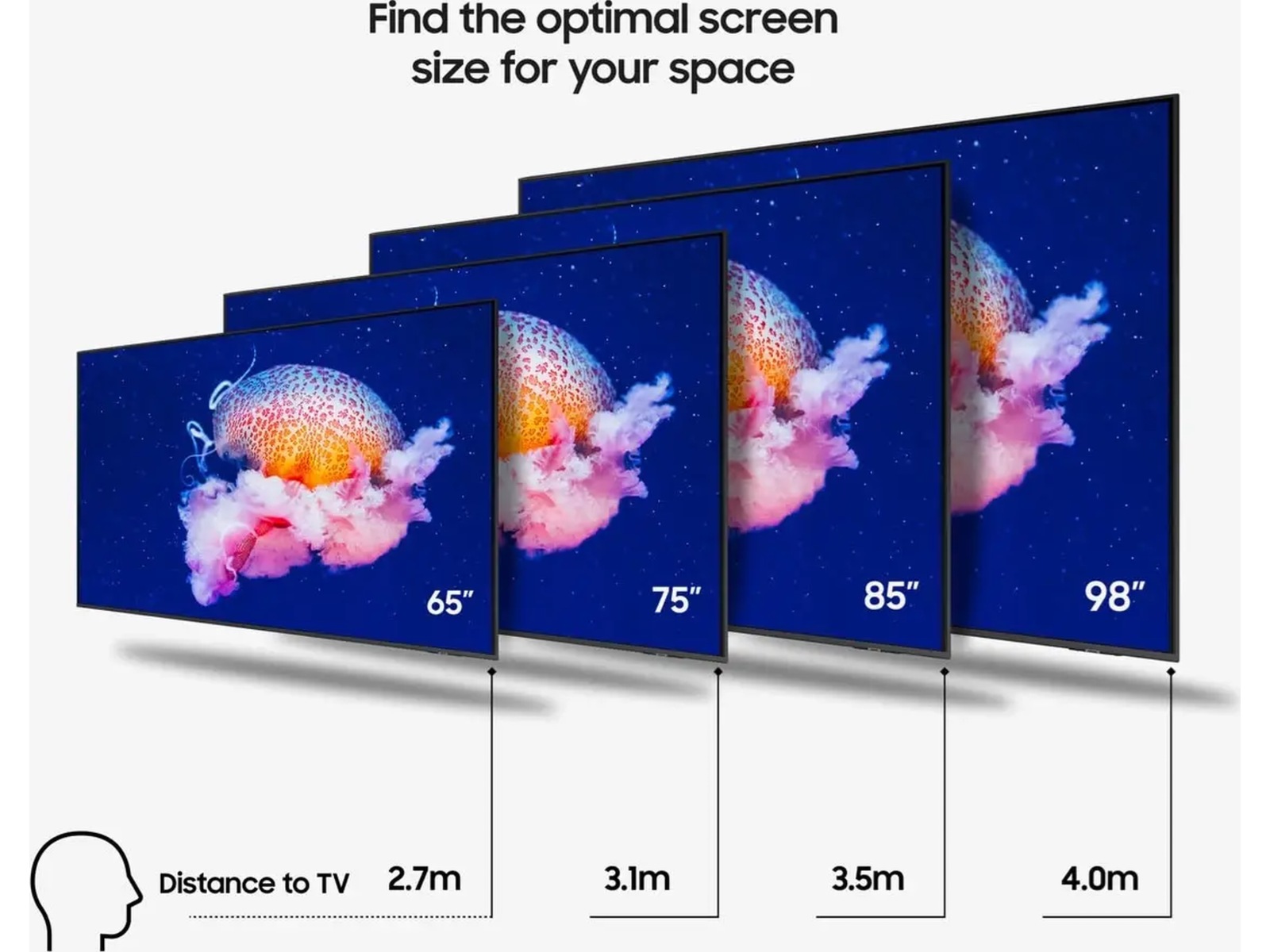 Samsung 55" Q6F QLED 4K Smart-TV (2025) 50 - 59 tommer TV