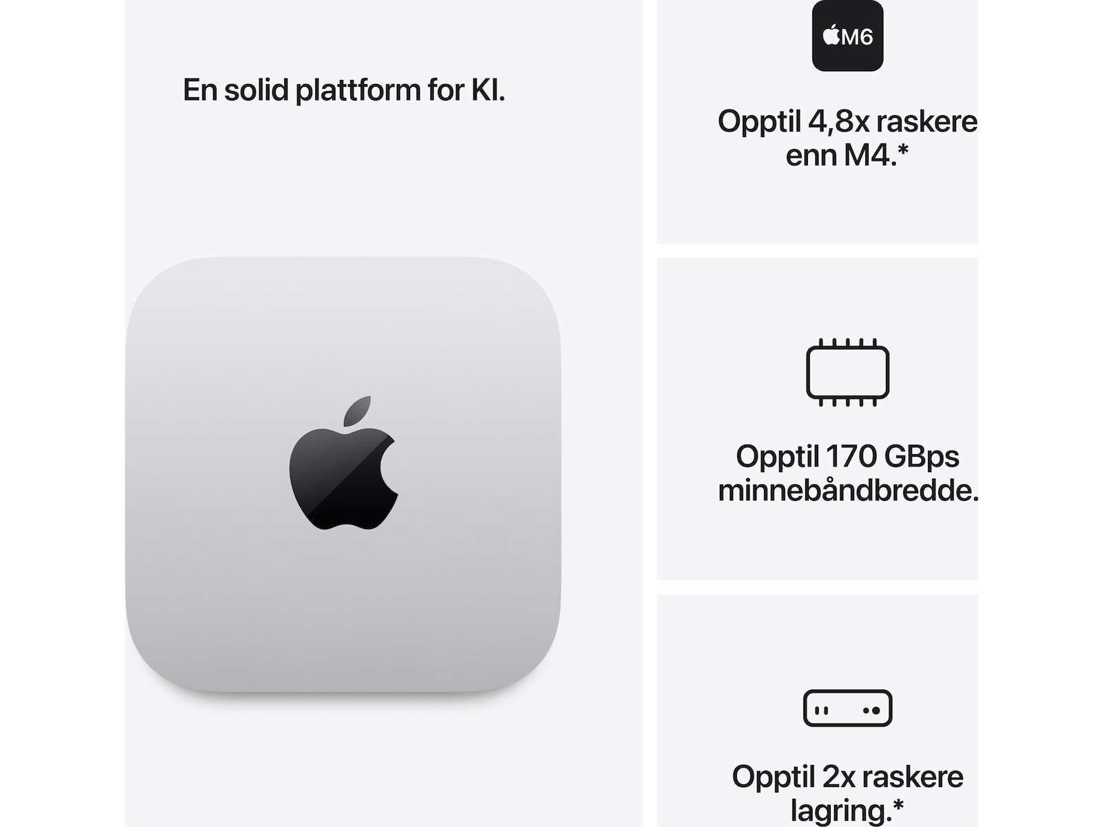 Mac mini M6 (2026) 256GB Stasjonær PC