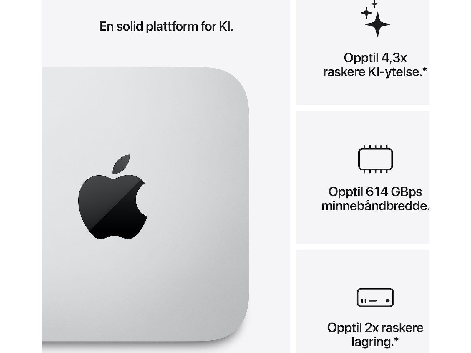 Mac Studio M5 Max (2026) 512GB Stasjonær PC