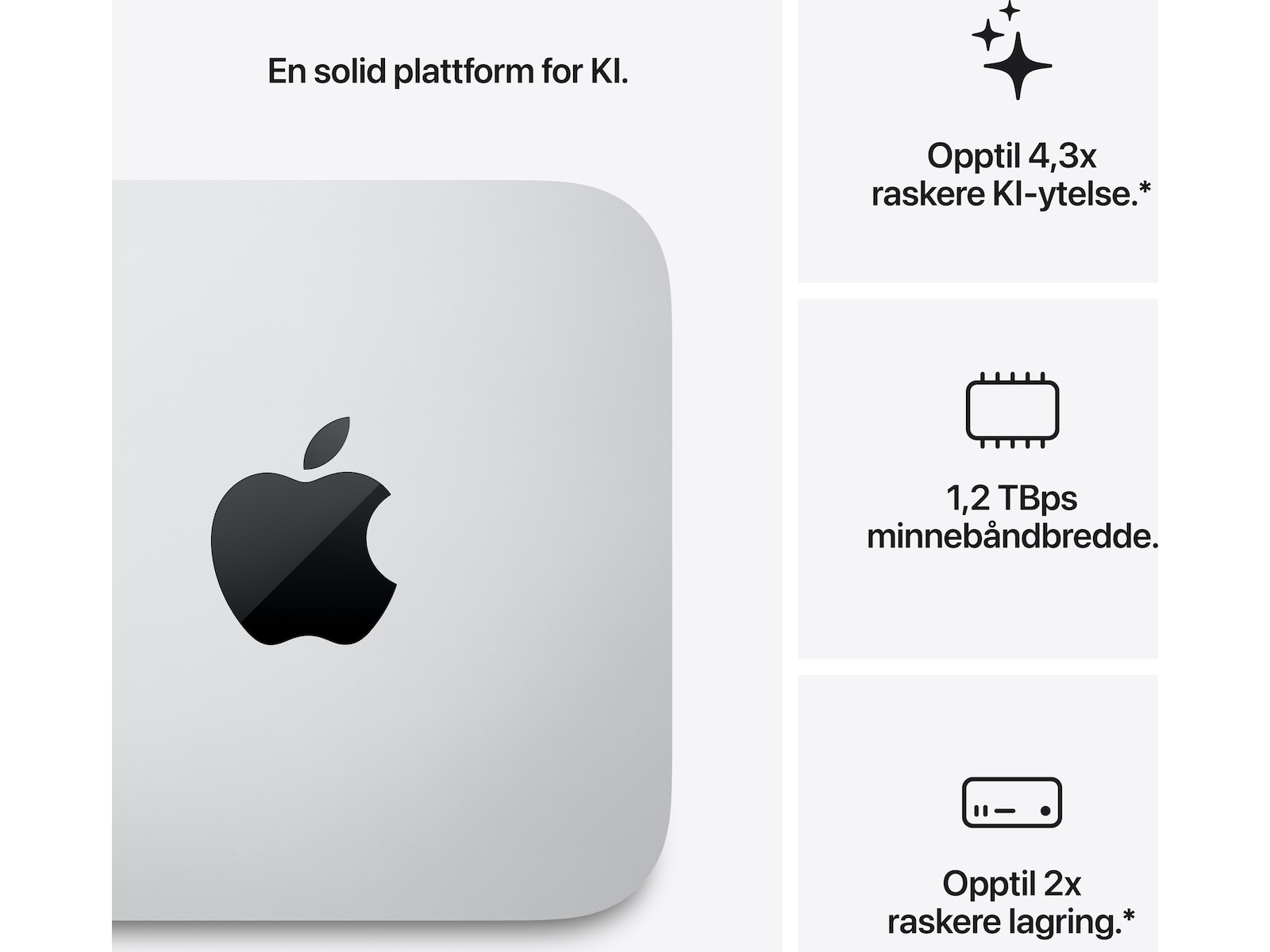 Mac Studio M5 Ultra (2026) 1TB Stasjonær PC