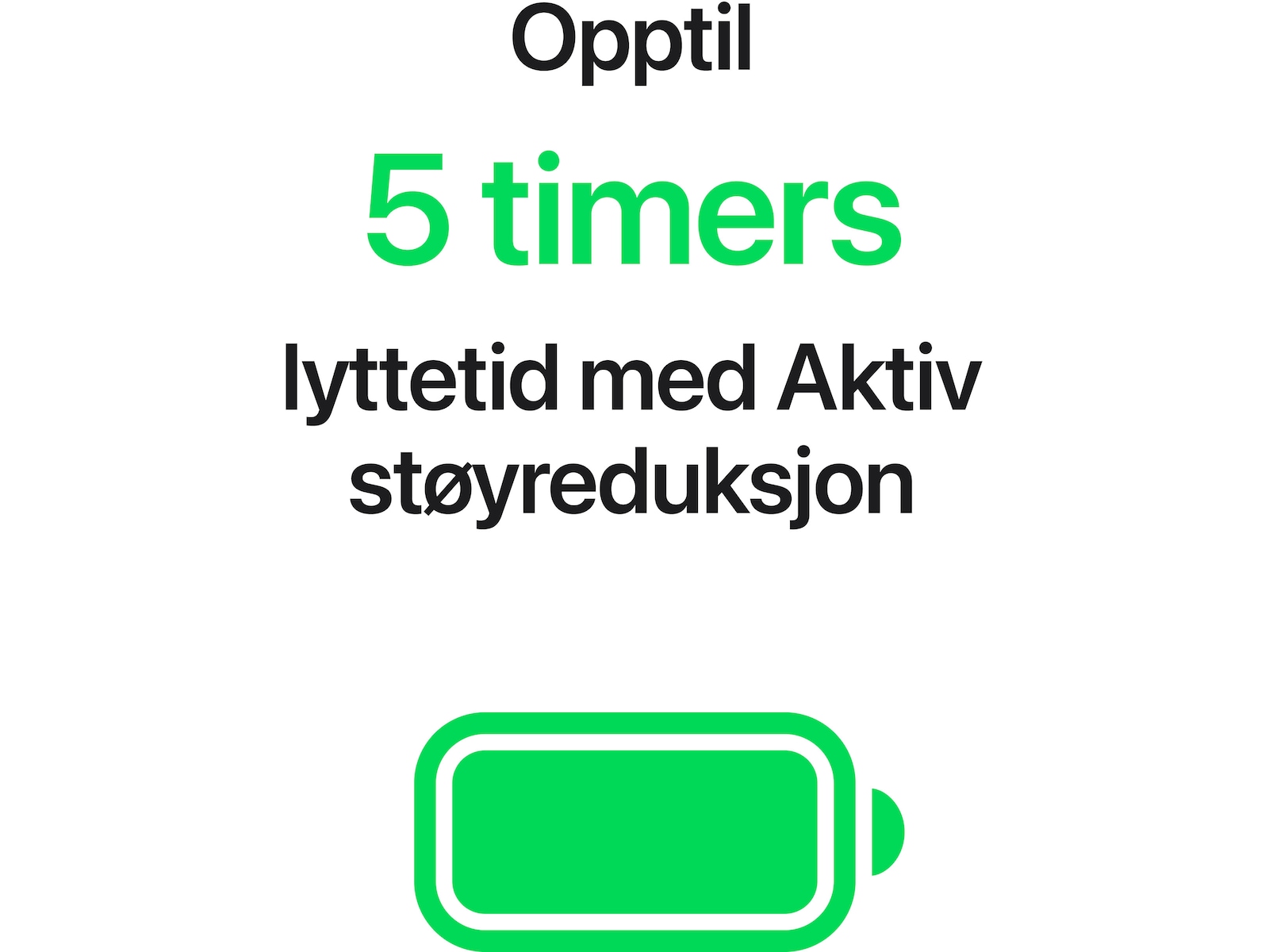 Apple AirPods 5 med trådløst ladeetui (hvit) Ørepropper