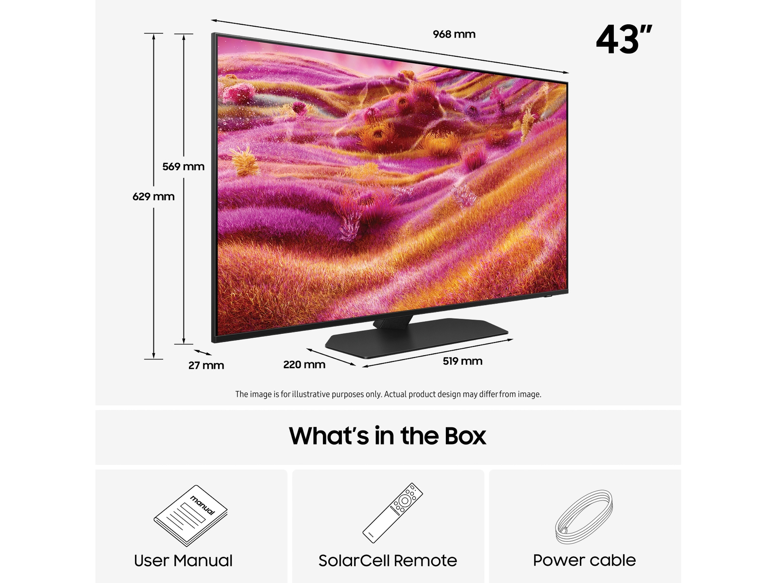 Samsung 43" QN90F Neo QLED 4K mini LED smart-TV (2025) -B-Grade Demo TV/projektor