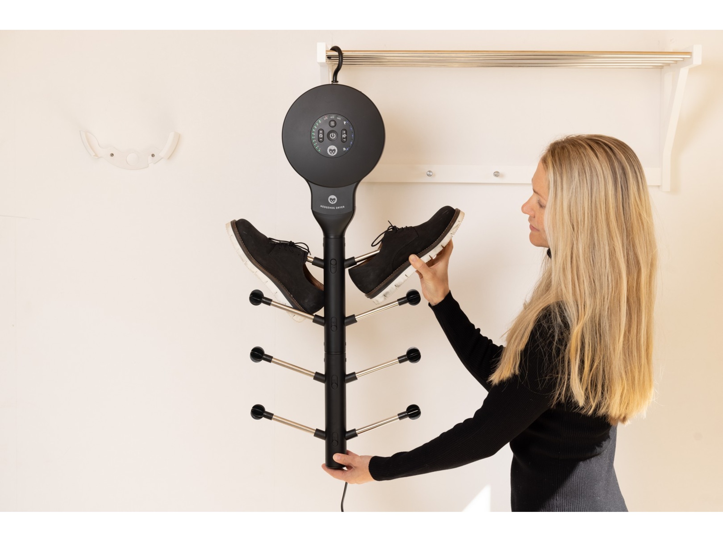 Hedgehog Hanger tørkestativ (sort) Skotørkere