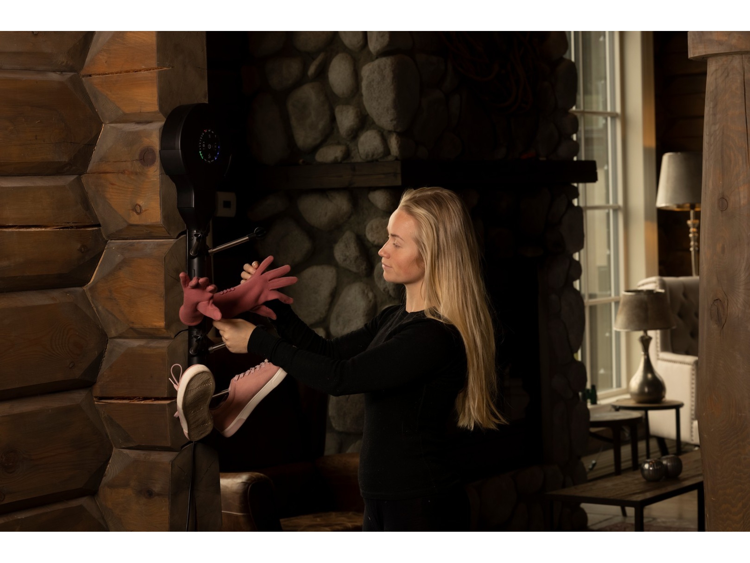 Hedgehog Wall tørkestativ (sort) Skotørkere