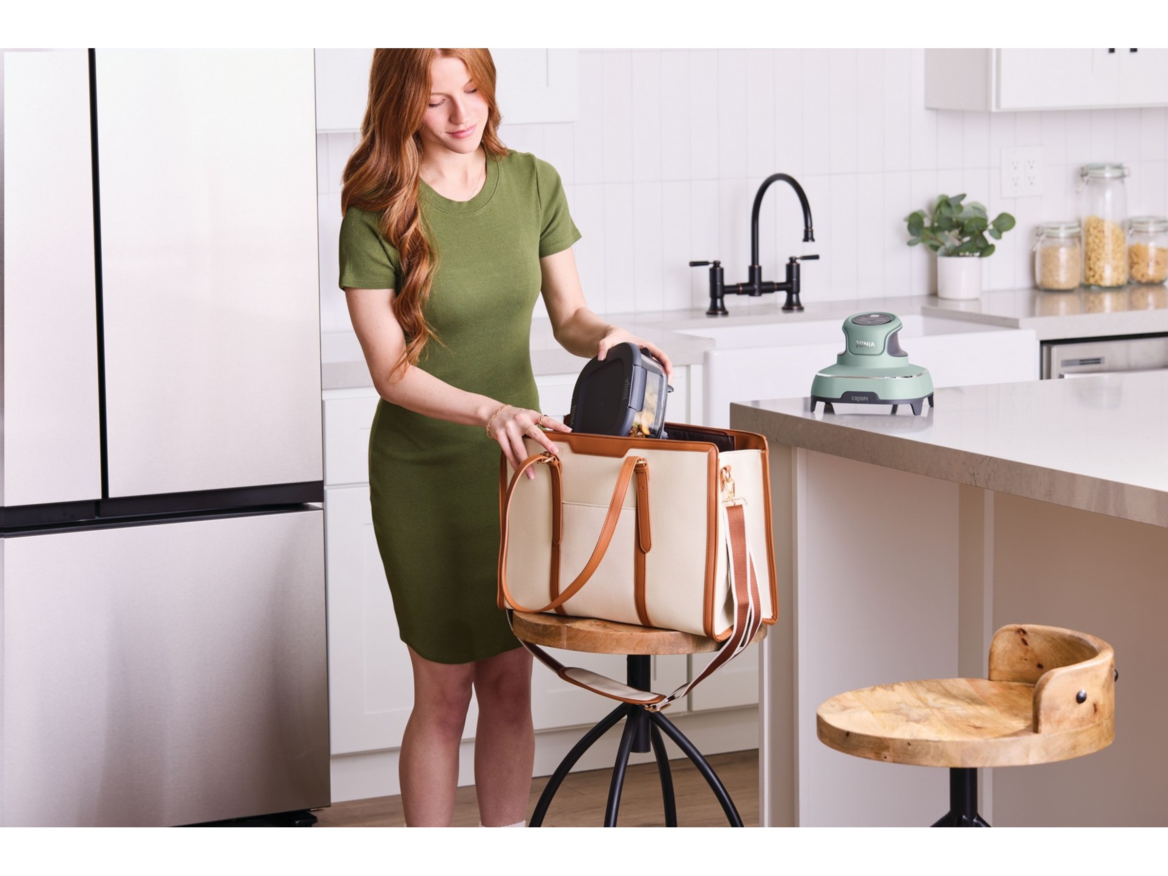 Ninja CRISPi 4-i-1 bærbar airfryer FN101EUSG (Salvia) Airfryer