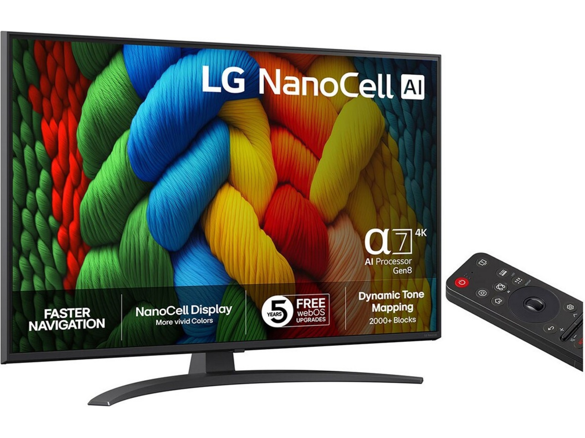 LG 86'' NANO81 NanoCell AI 4K Smart TV (2025) Over 80 tommer TV