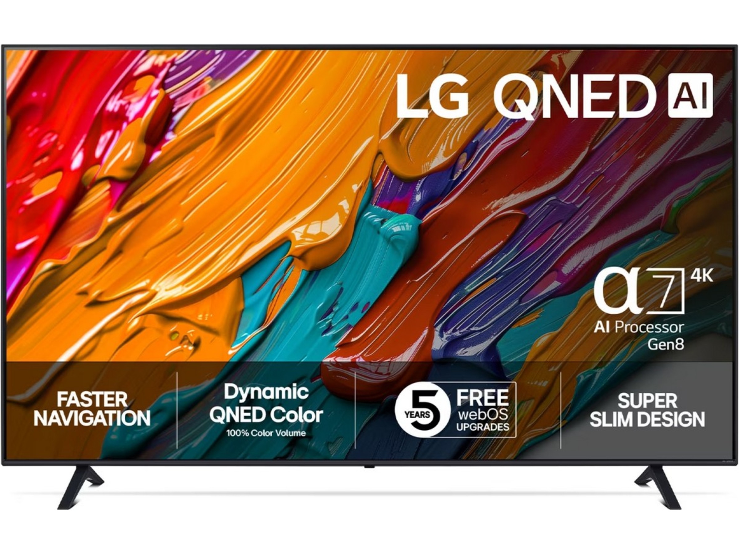 LG 75'' QNED7E AI 4k 75QNED7EA6B (2025) + soundbar 20 - 49 tommer TV