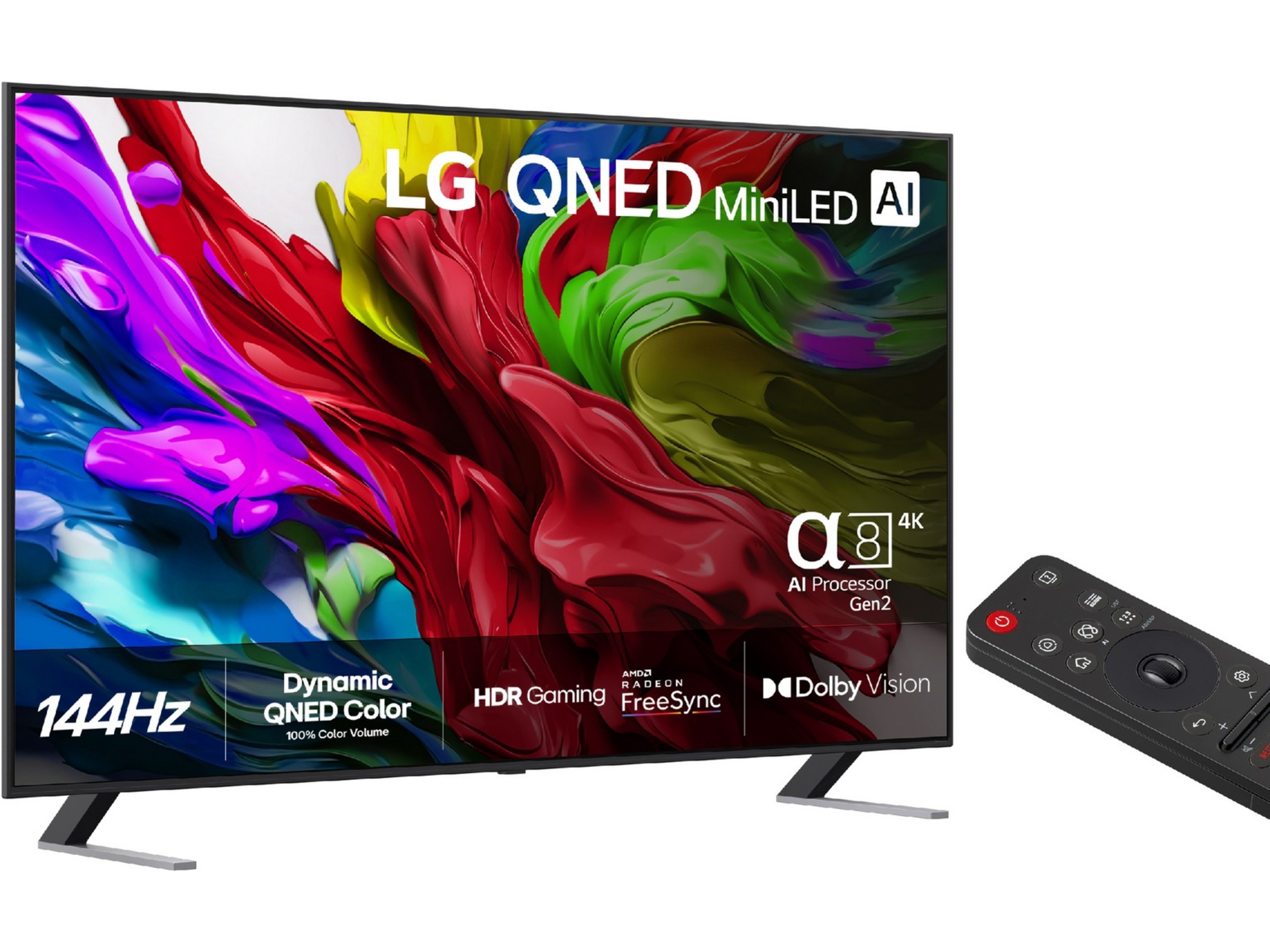 LG 86'' QNED85 evo AI MiniLED 4k Smart TV (2025) Over 80 tommer TV