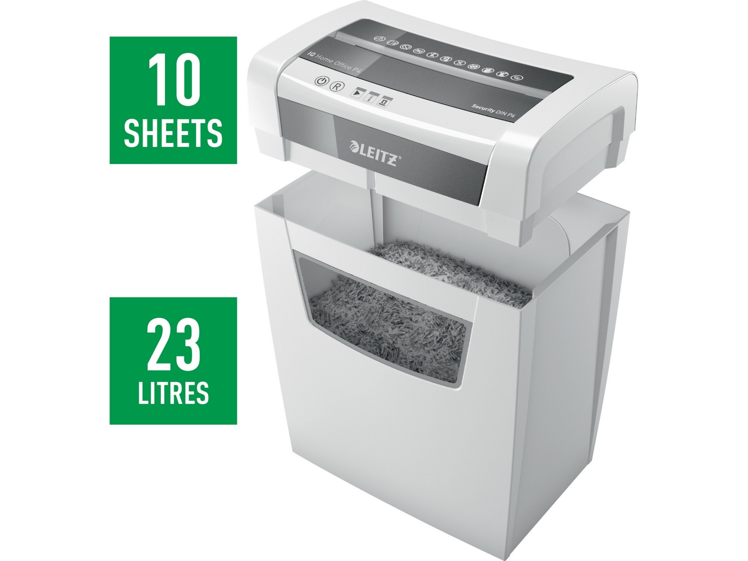 Leitz makuleringsmaskin IQ Home P4 Makuleringsmaskiner