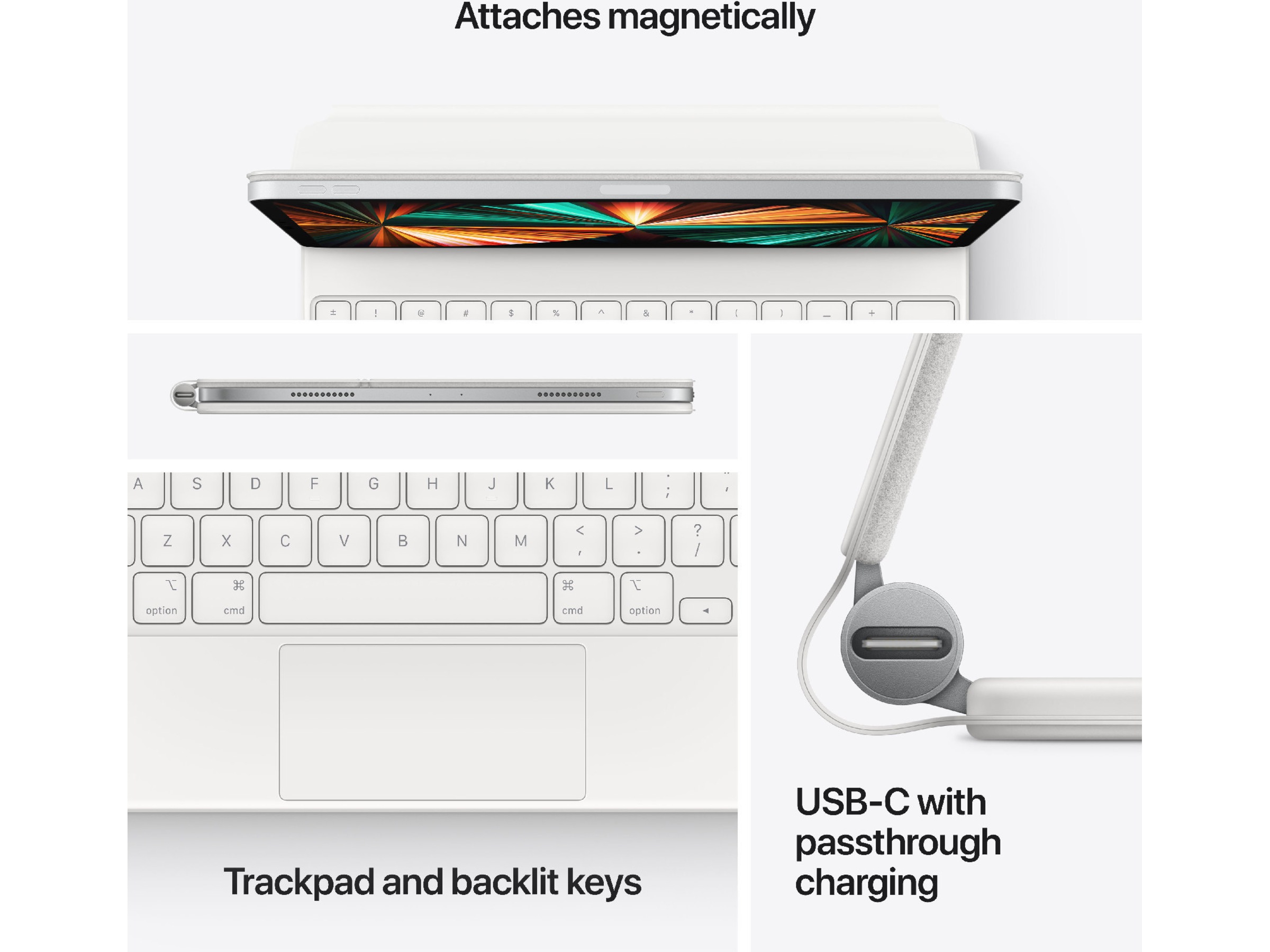 Apple iPad Pro 11" Magic Keyboard 11 (svart) Tastatur og stylus