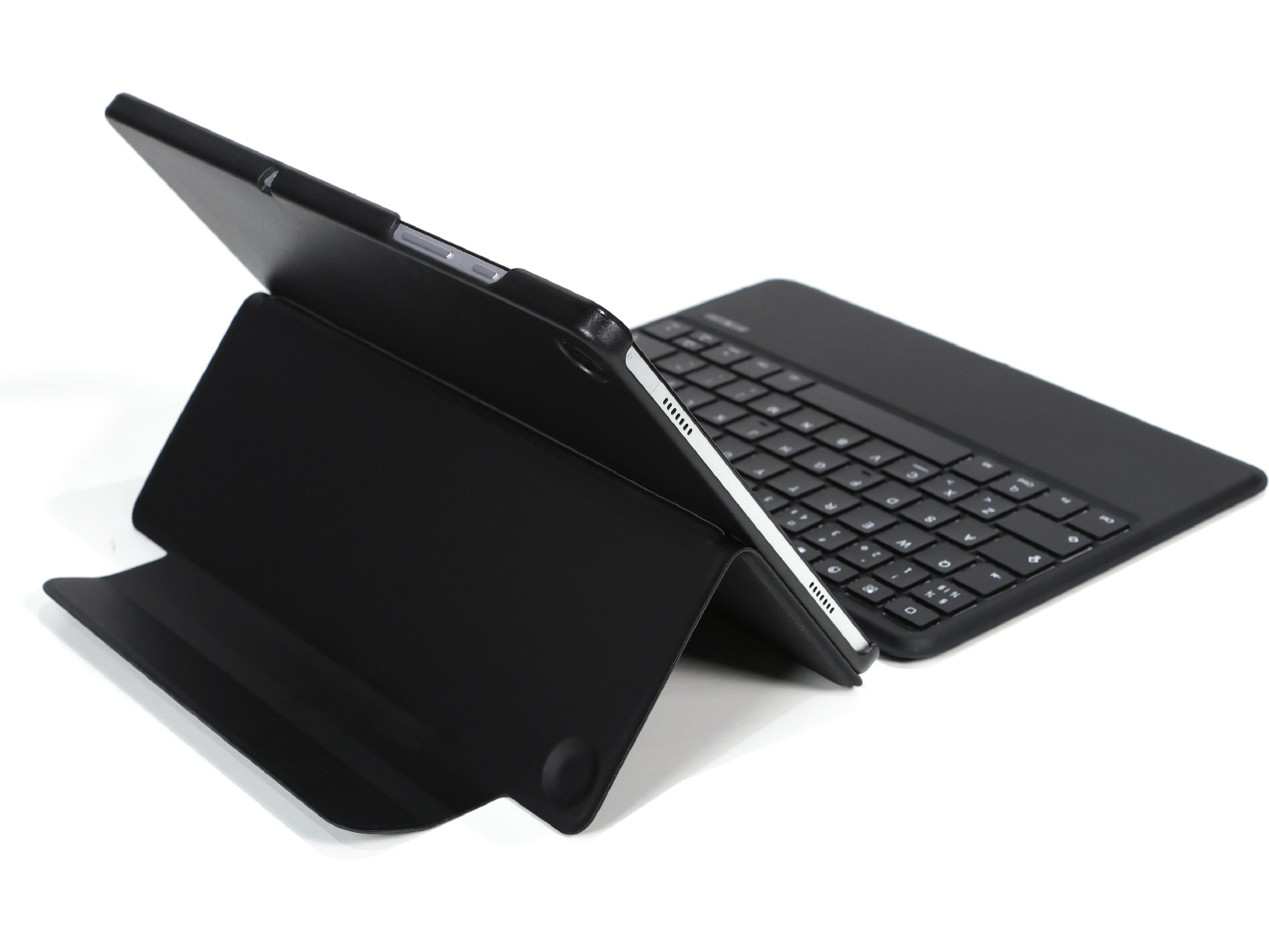 Gre8t Galaxy Tab A9+ tastaturdeksel (sort) Tastatur og stylus