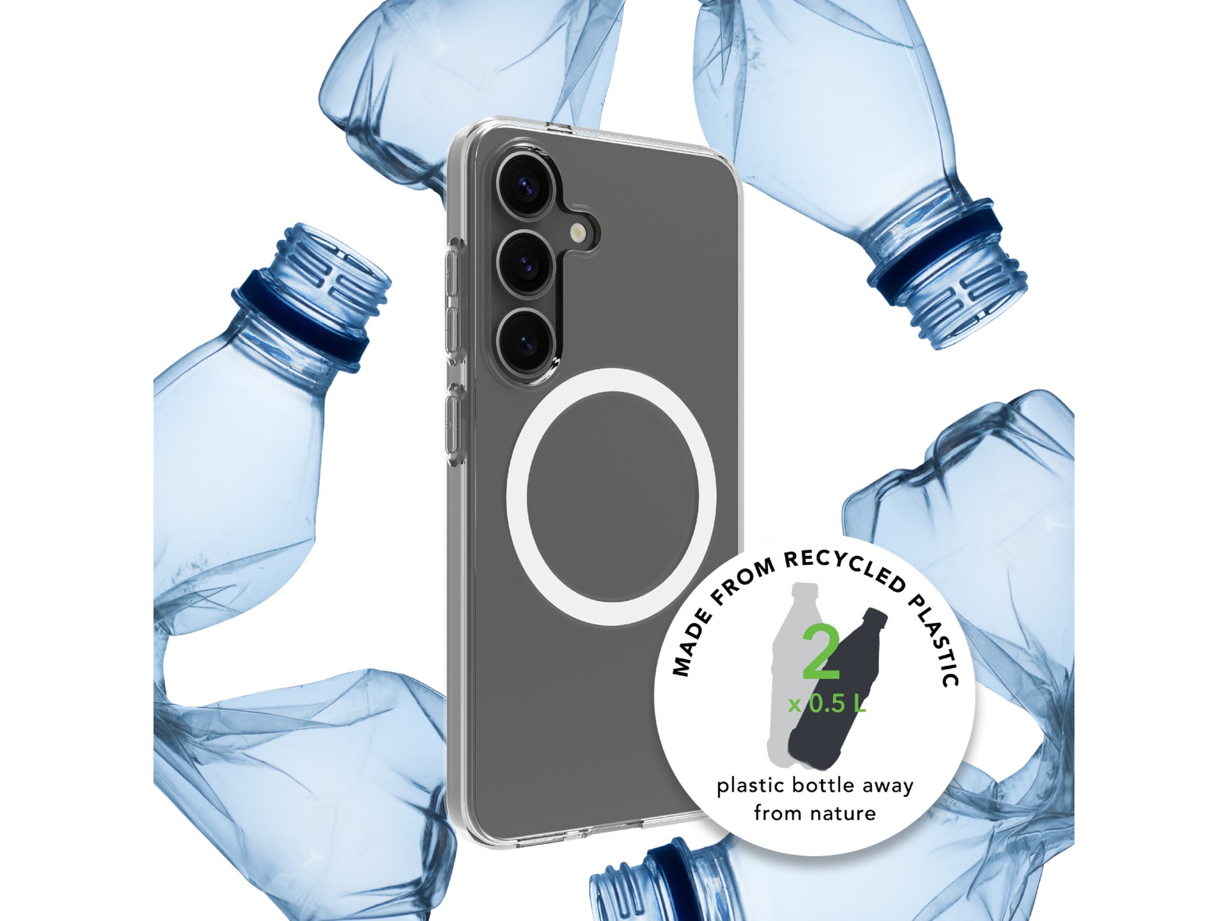 dbramante1928 Galaxy S25 Greenland Pro Qi2 deksel (gjennomsiktig) Mobildeksel