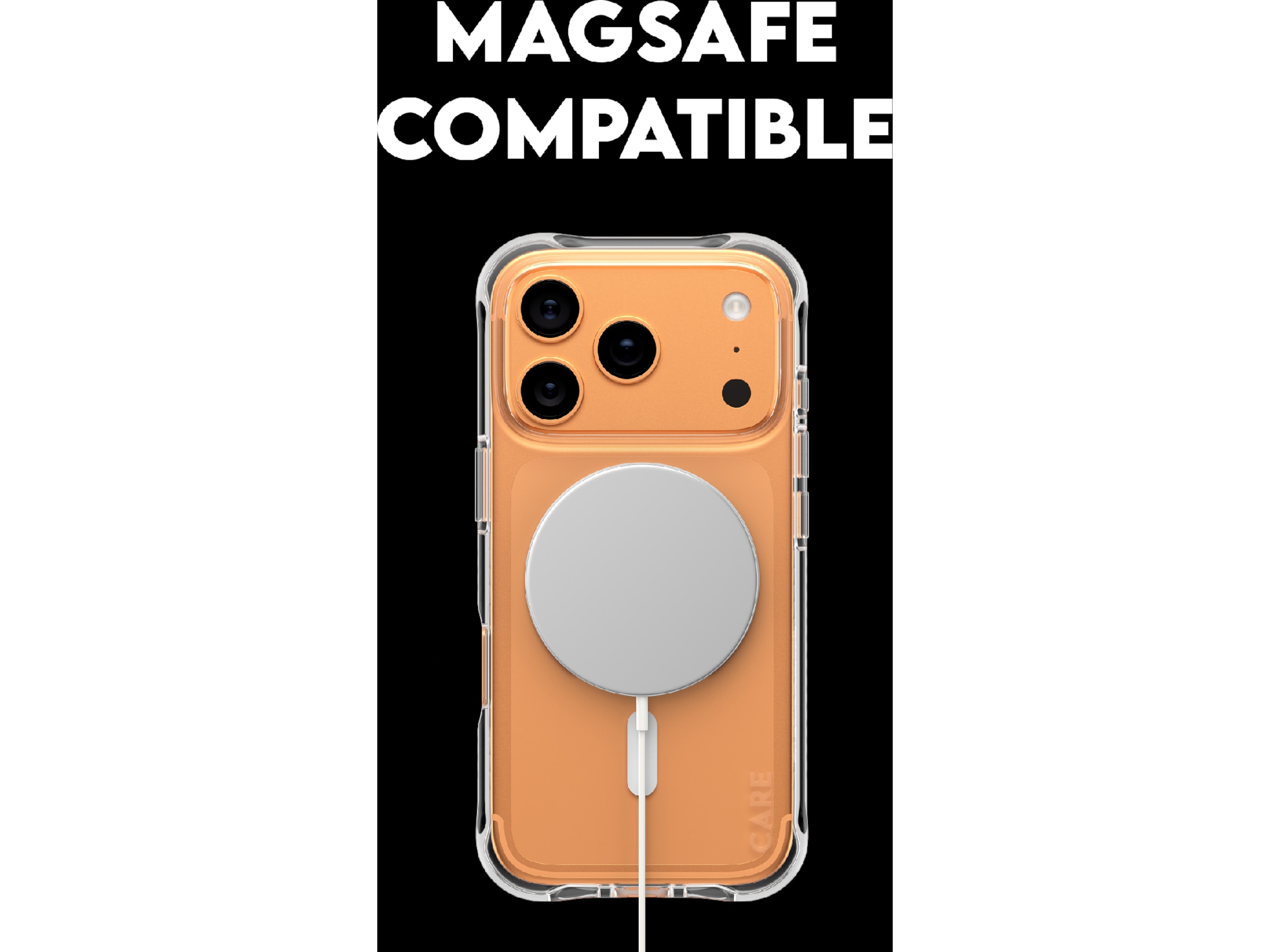 PanzerGlass CARE iPhone 17 Pro Max Samba Hardcase deksel (gjennomsiktig/hvit) Mobildeksel