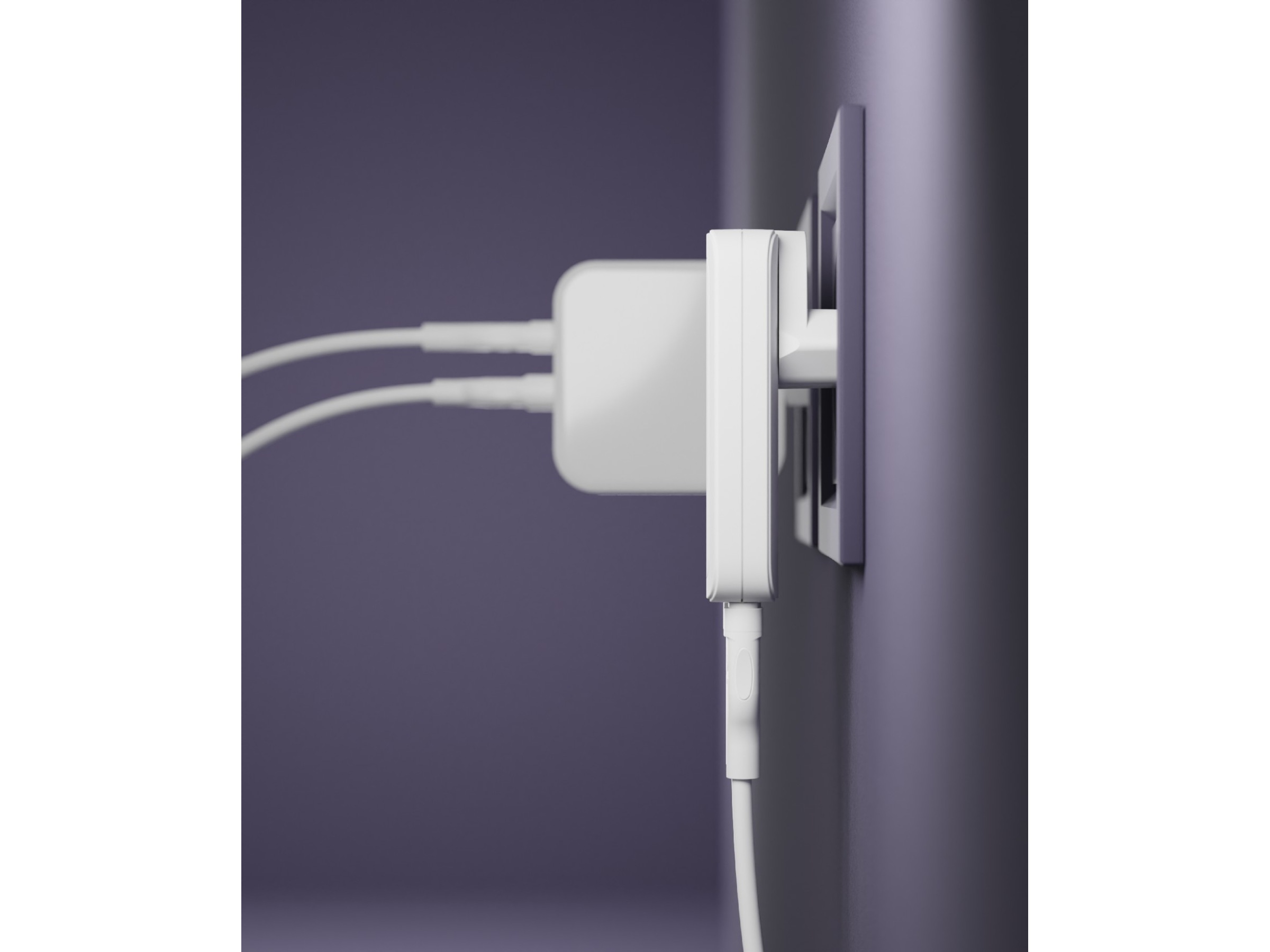 dbramante1928 re-charge Pro EU/US Slim Vegglader (hvit) Mobilladere