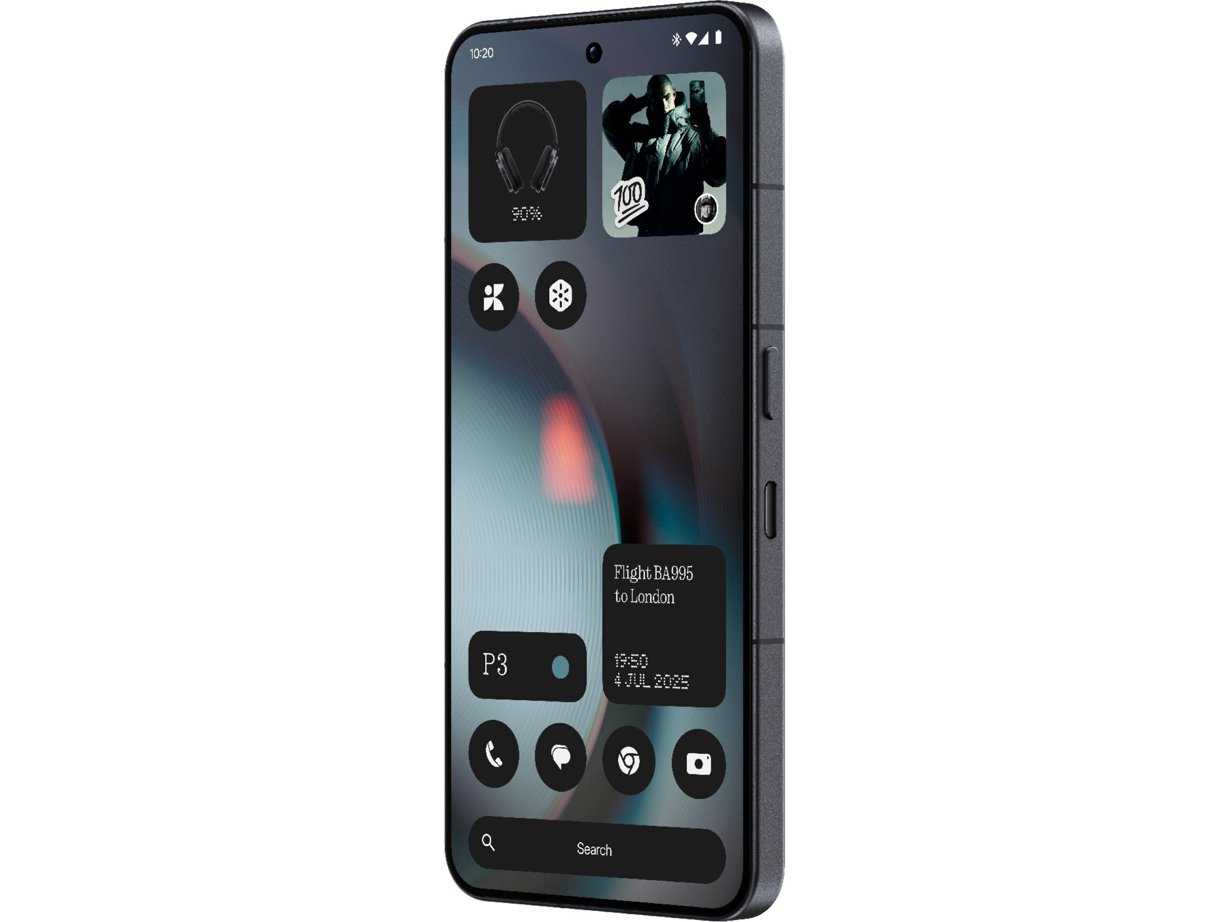 Nothing Phone (3) 256GB (sort) -B-Grade Demo mobiltelefoner