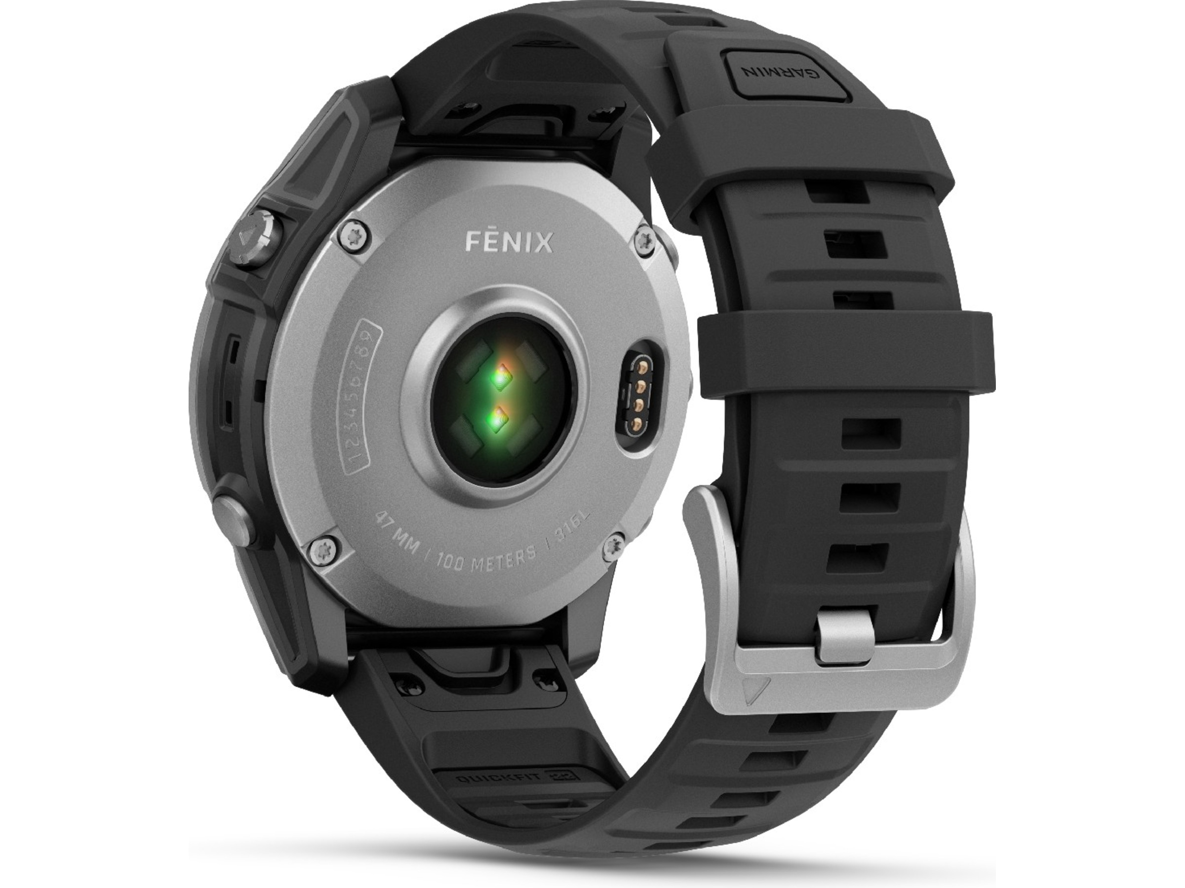 Garmin fenix E 47mm GPS (rustfritt stål/grafitt) -B-Grade Demo klokker