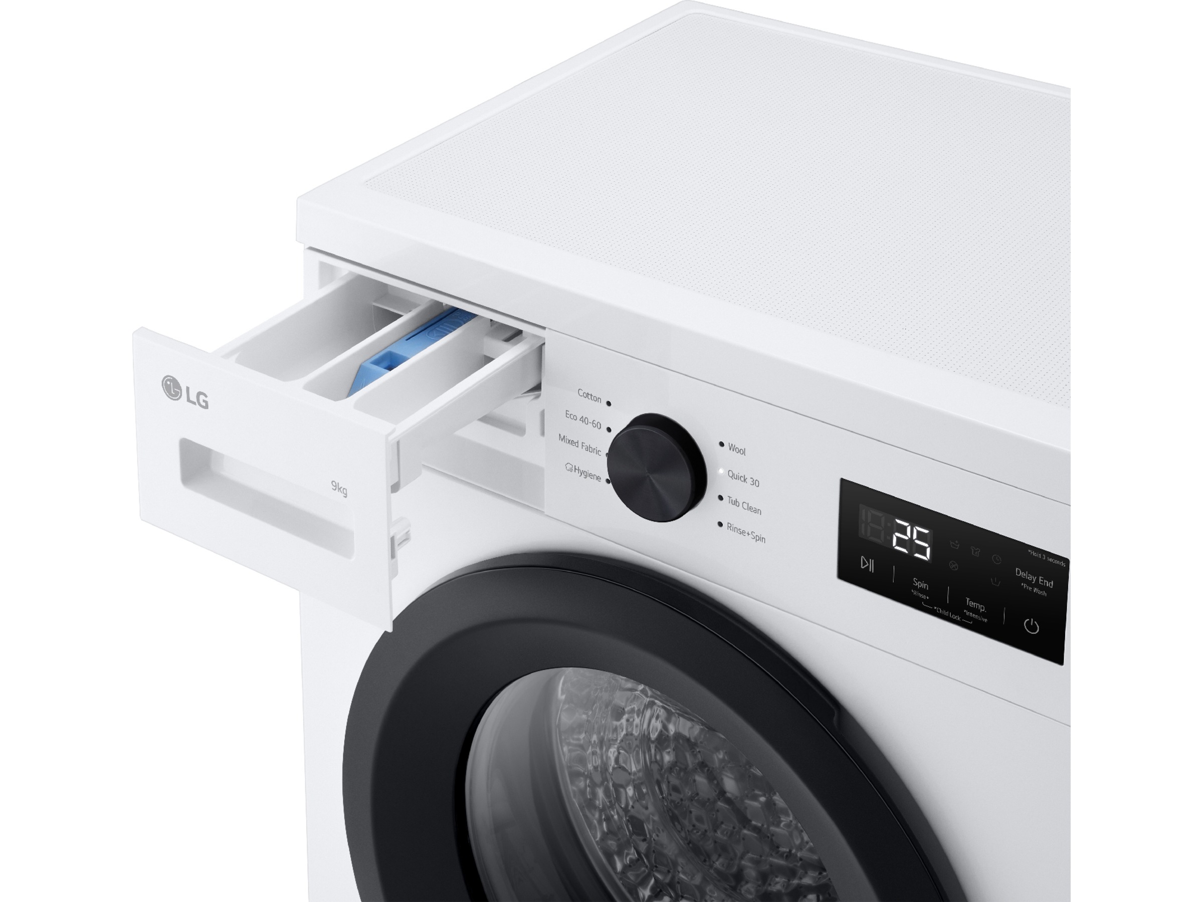 LG F4A1009NWKB vaskemaskin (hvit) + tørketrommel Vaskemaskin