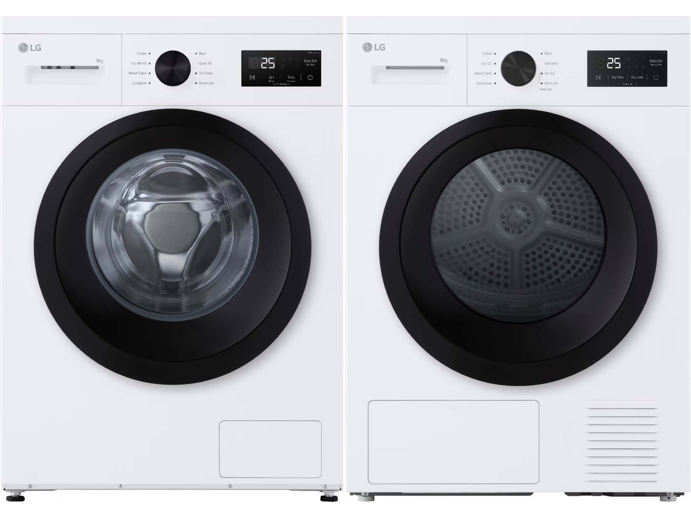 LG F4A1009NWKB vaskemaskin (hvit) + tørketrommel Vaskemaskin