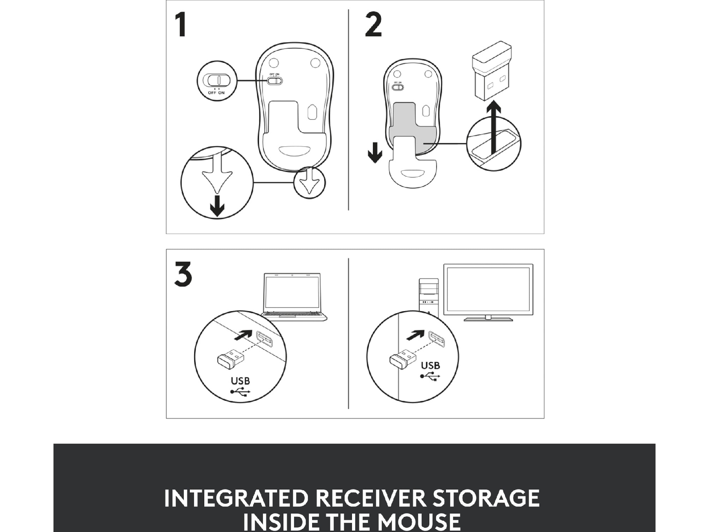 Logitech M185 Trådløs Mus Blå Mus