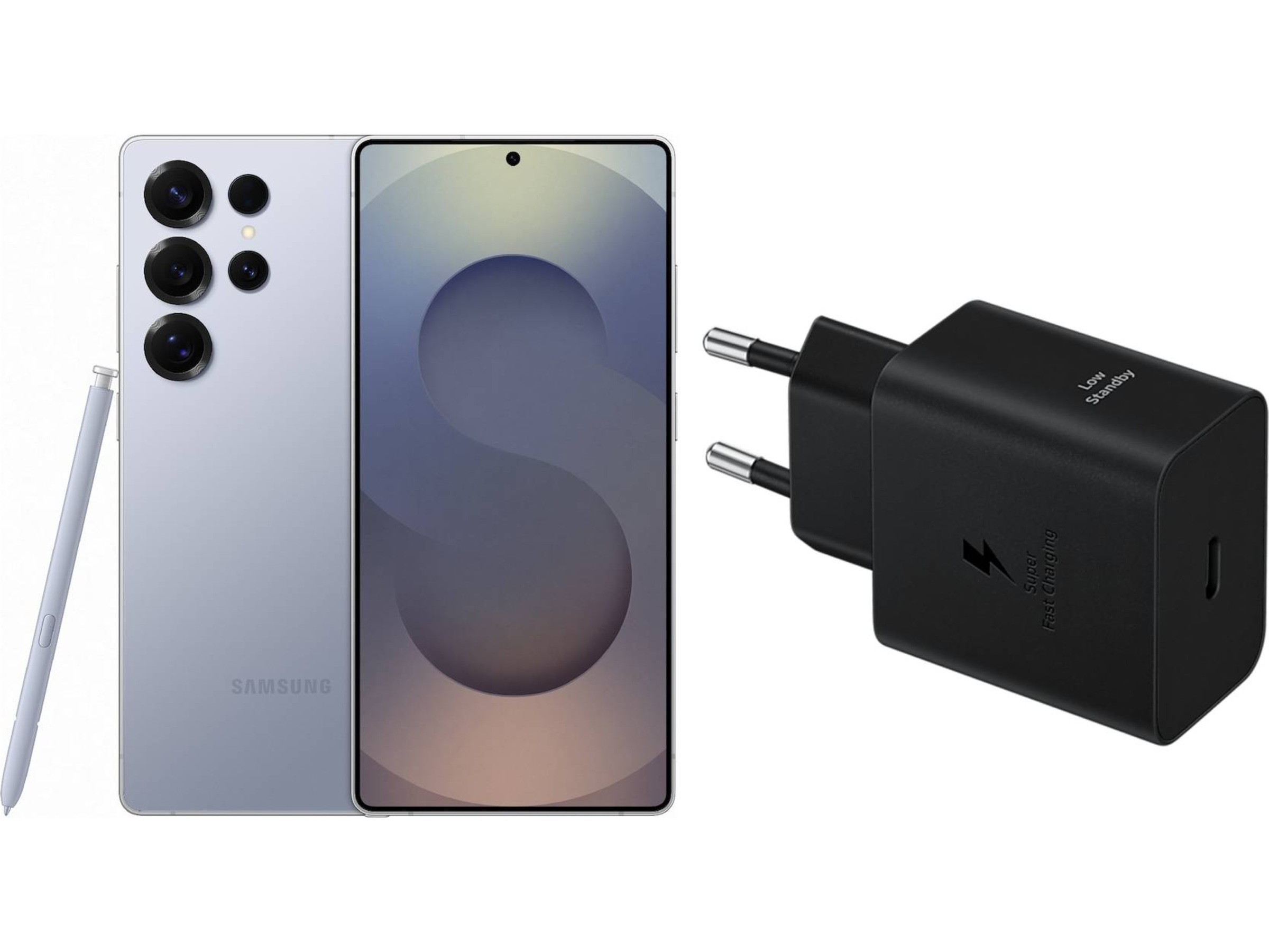 Samsung Galaxy S25 Ultra 256GB (titanium silverblue) + lader Mobiltelefoner