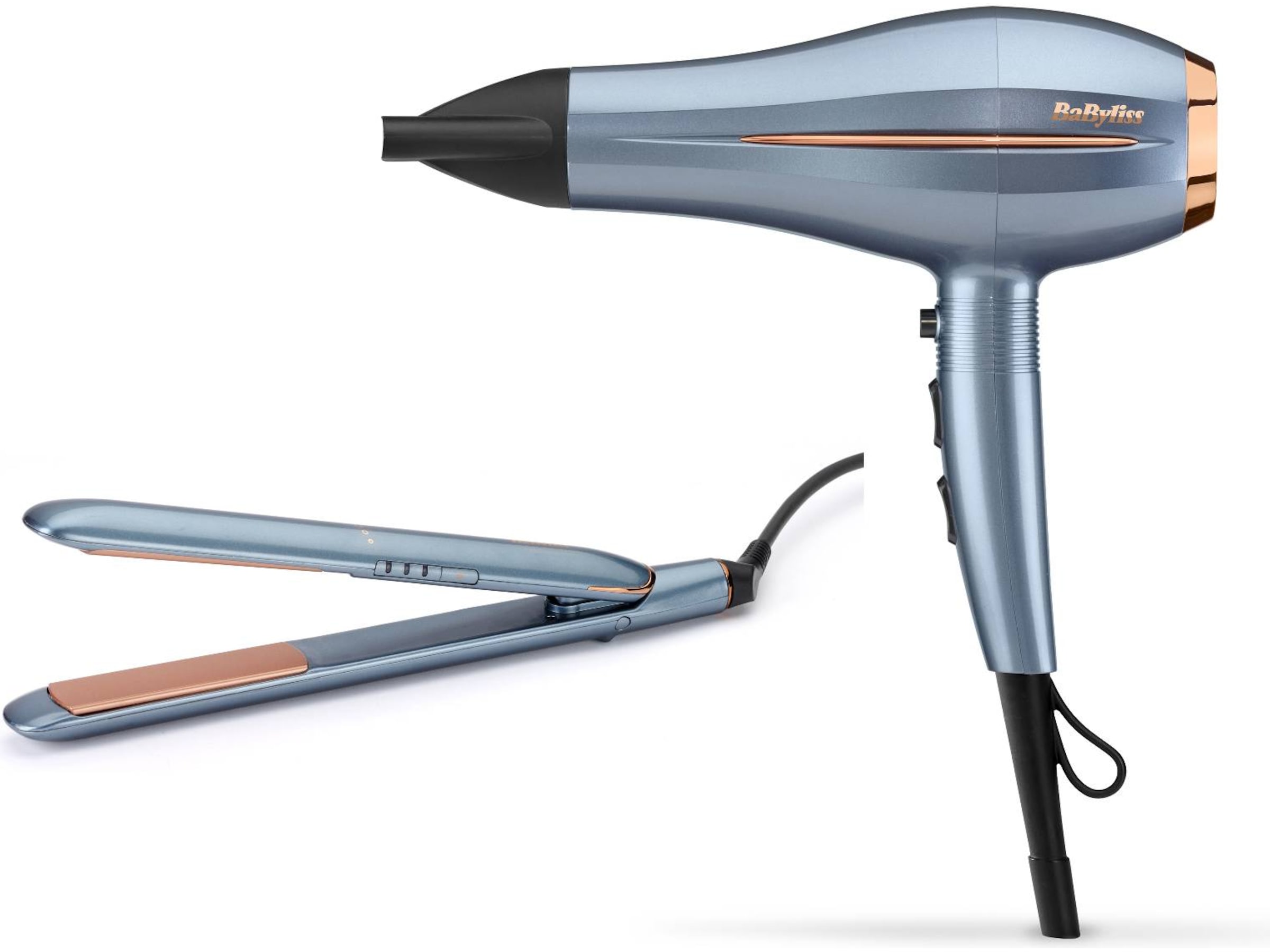 BaByliss Denim Luxe Rettetang + Hårføner Hårpleie & styling