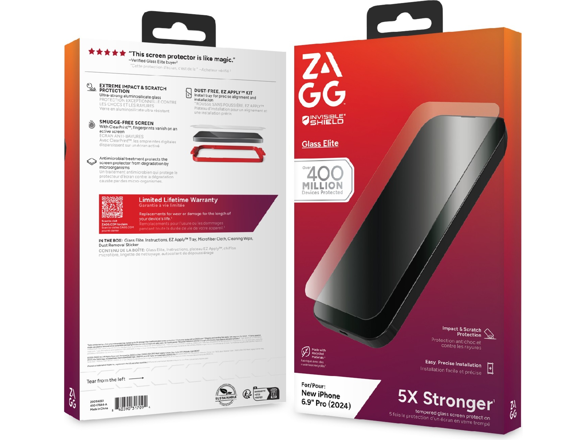 InvisibleShield Glass Elite iPhone 16 Pro Max Skjermbeskytter Skjermbeskytter