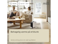 Mill Compact vifteovn 1800W med fot (hvit) Vifter & vifteovn