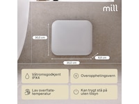 Mill Steel IB250 Panelovn 250W (hvit) Panelovner