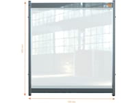 Nobo bordskjerm modul Premium Plus - 75x82cm Tilbehør til arbeidssteder og avlukker