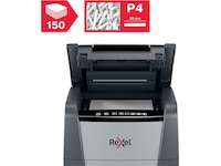 Rexel Makuleringsmaskin Optimum AutoFeed+ 150X automatisk krysskutt P4 Makuleringsmaskiner