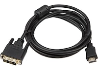 HDMI til DVI kabel 3m (sort) Monitorkabler